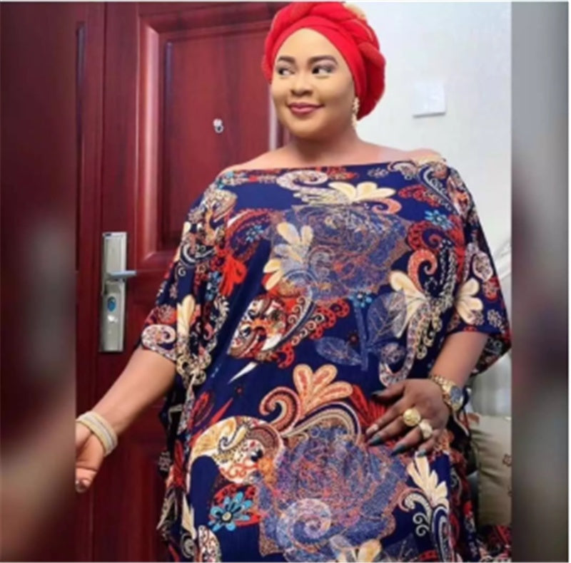 "MIRA MIRA" Classic African Clothing Loose Plus Size Dress