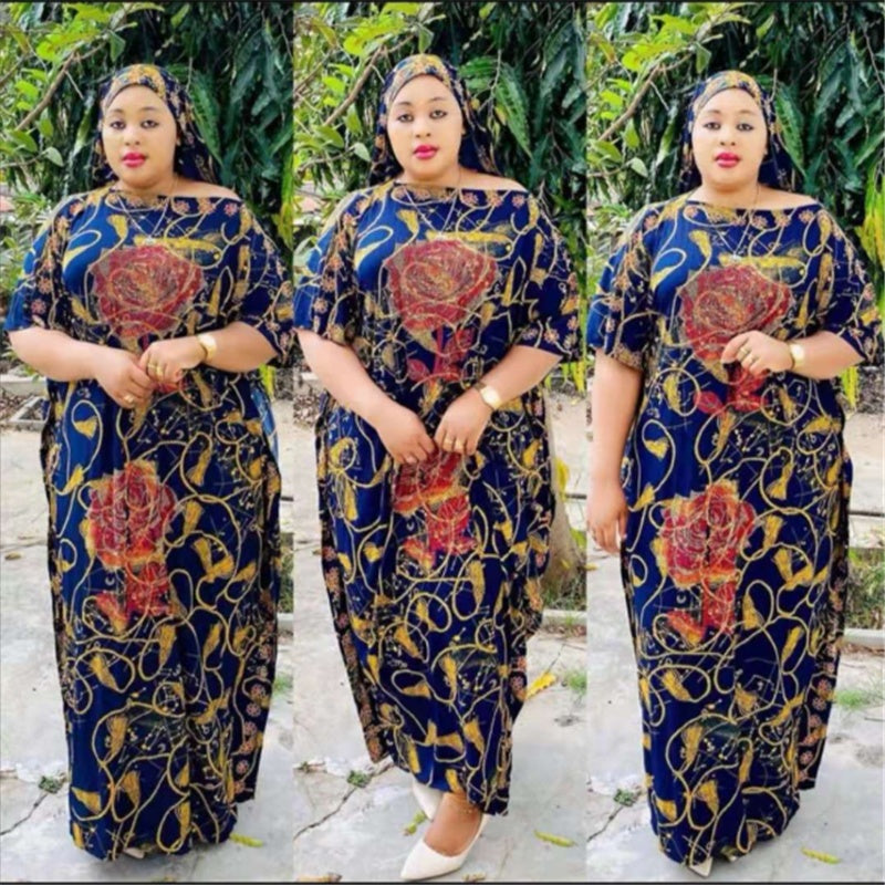 "MIRA MIRA" Classic African Clothing Loose Plus Size Dress