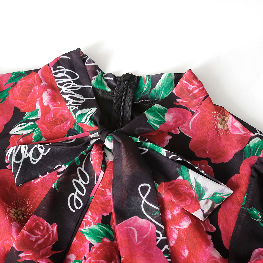 MIRA MIRA Women’s African Chiffon Dress – Big Swing Long Skirt