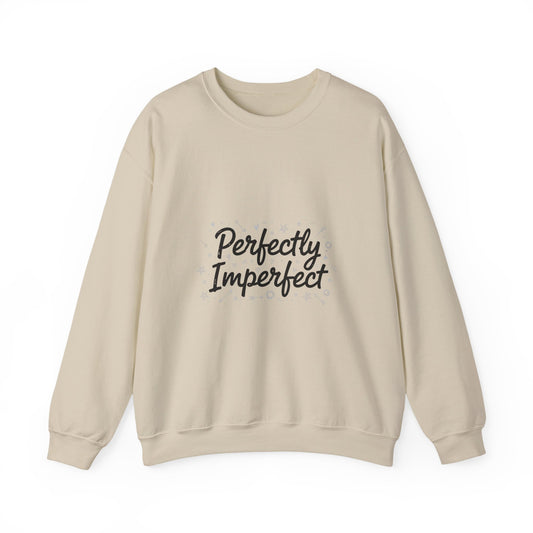 Perfectly Imperfect Marker Script Sweatshirt | handwritten font art, doodle quote
