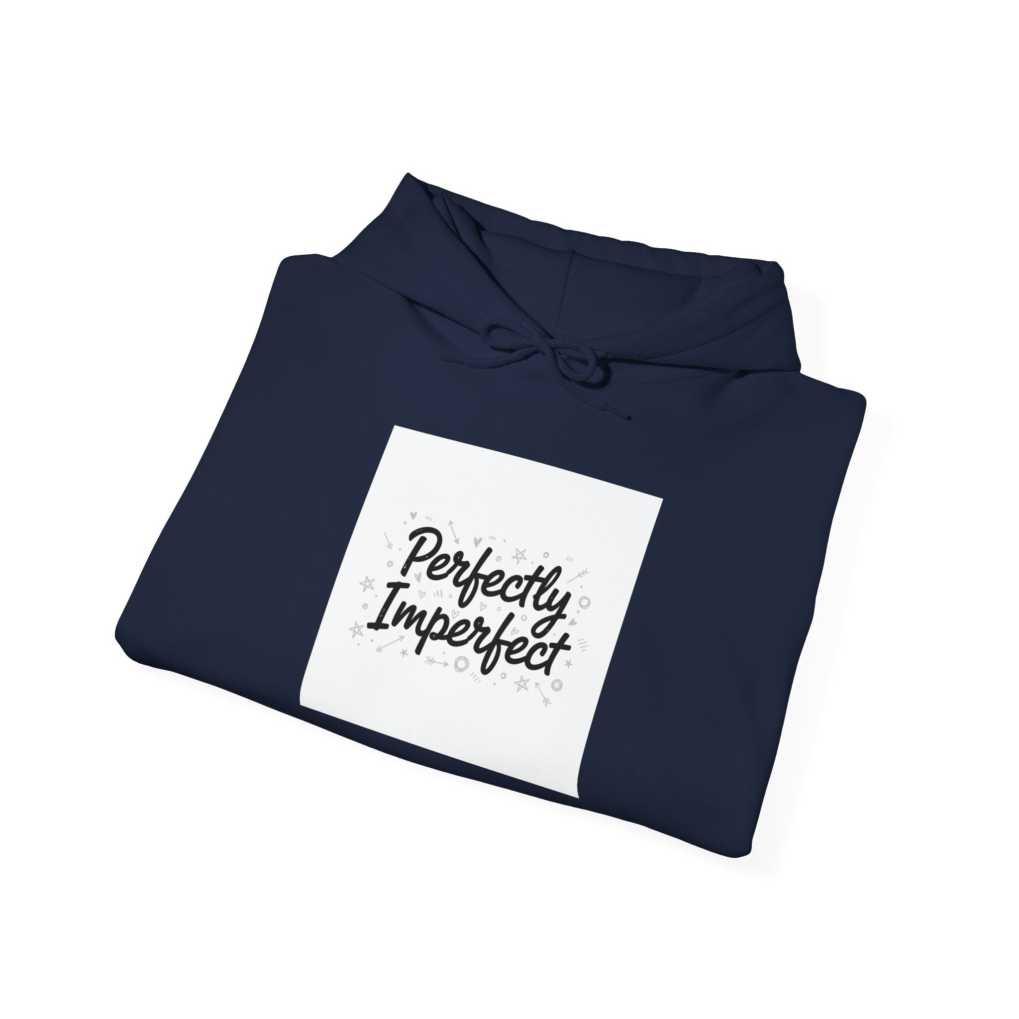 Perfectly Imperfect Hoodie | handwritten marker aesthetic, doodle script