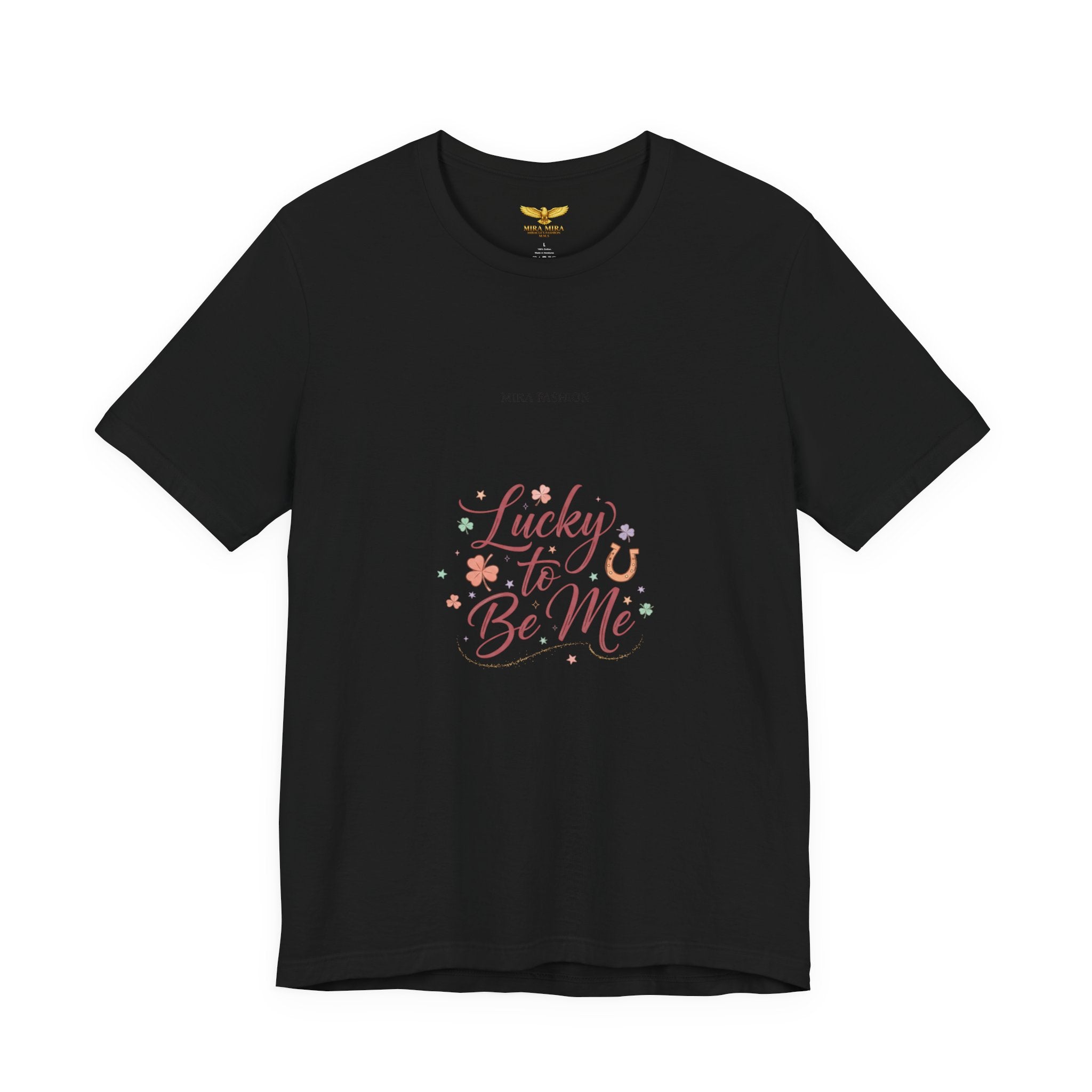 Lucky to Be Me Tee | Lucky Era shirt, glitter script graphic