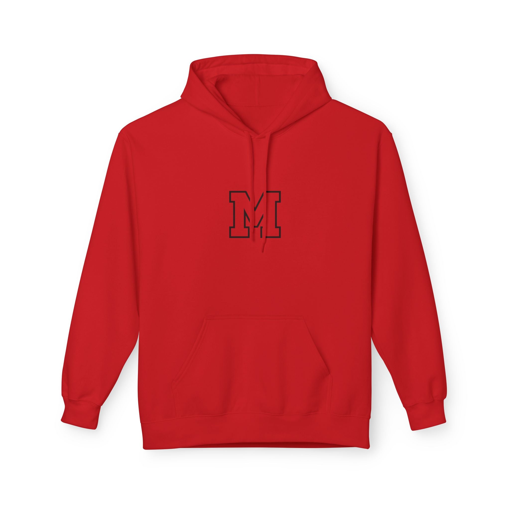 Classic Letter M Hoodie — Minimal Monogram Pullover