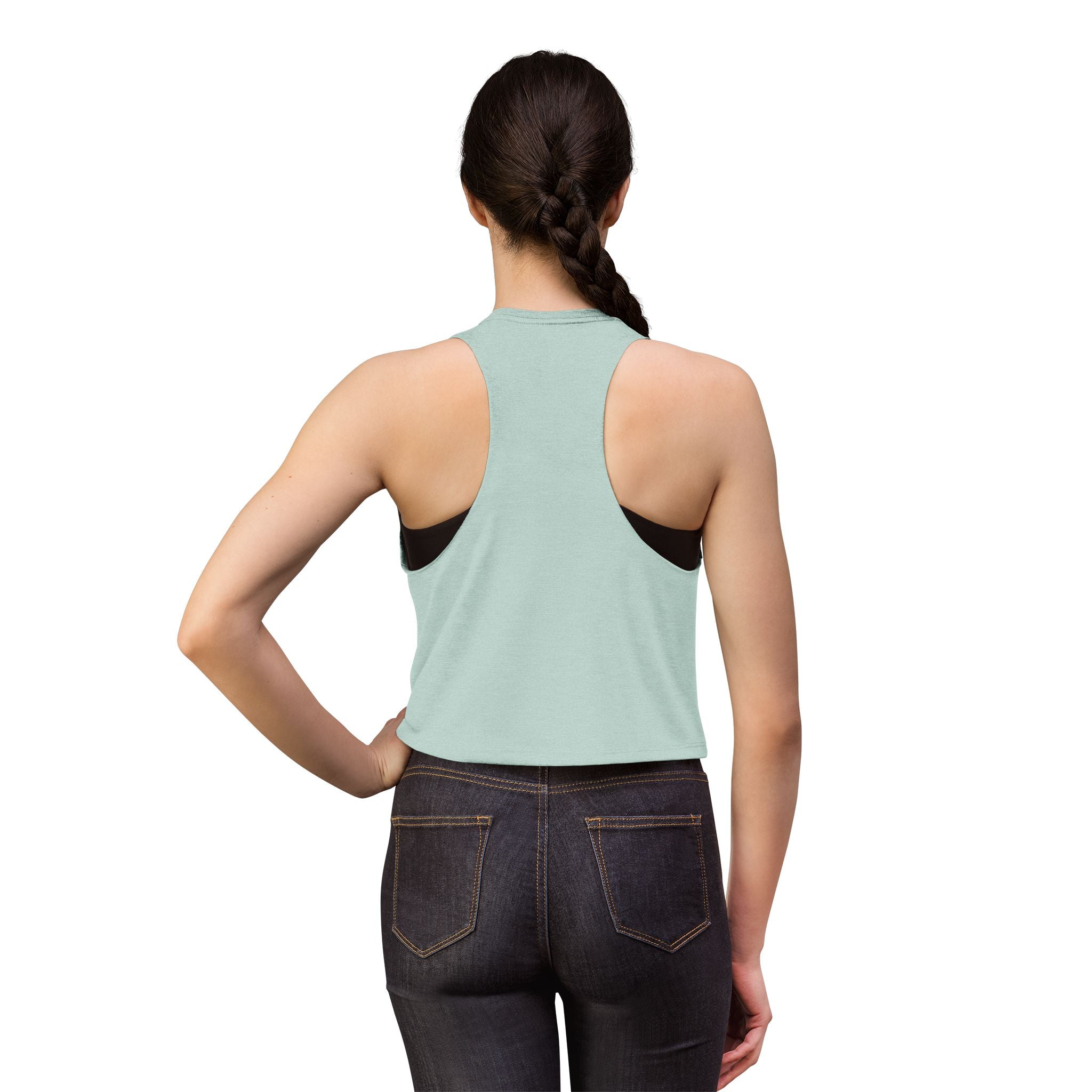 Varsity 'M' Women's Crop Top - Minimal Athletic Monogram Tank