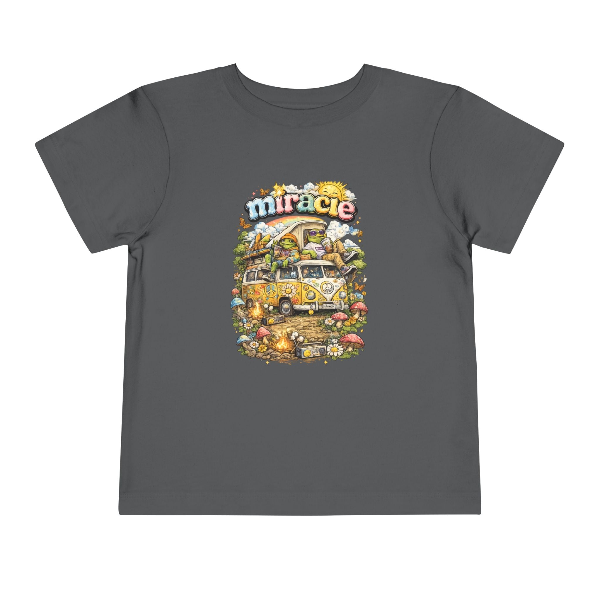 Toddler Tee — 'Miracle' Vintage Camper Floral Graphic