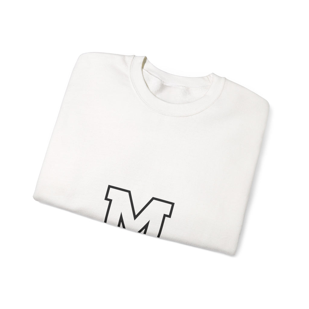 Varsity 'M' Crewneck Sweatshirt — Classic Monogram Lettering