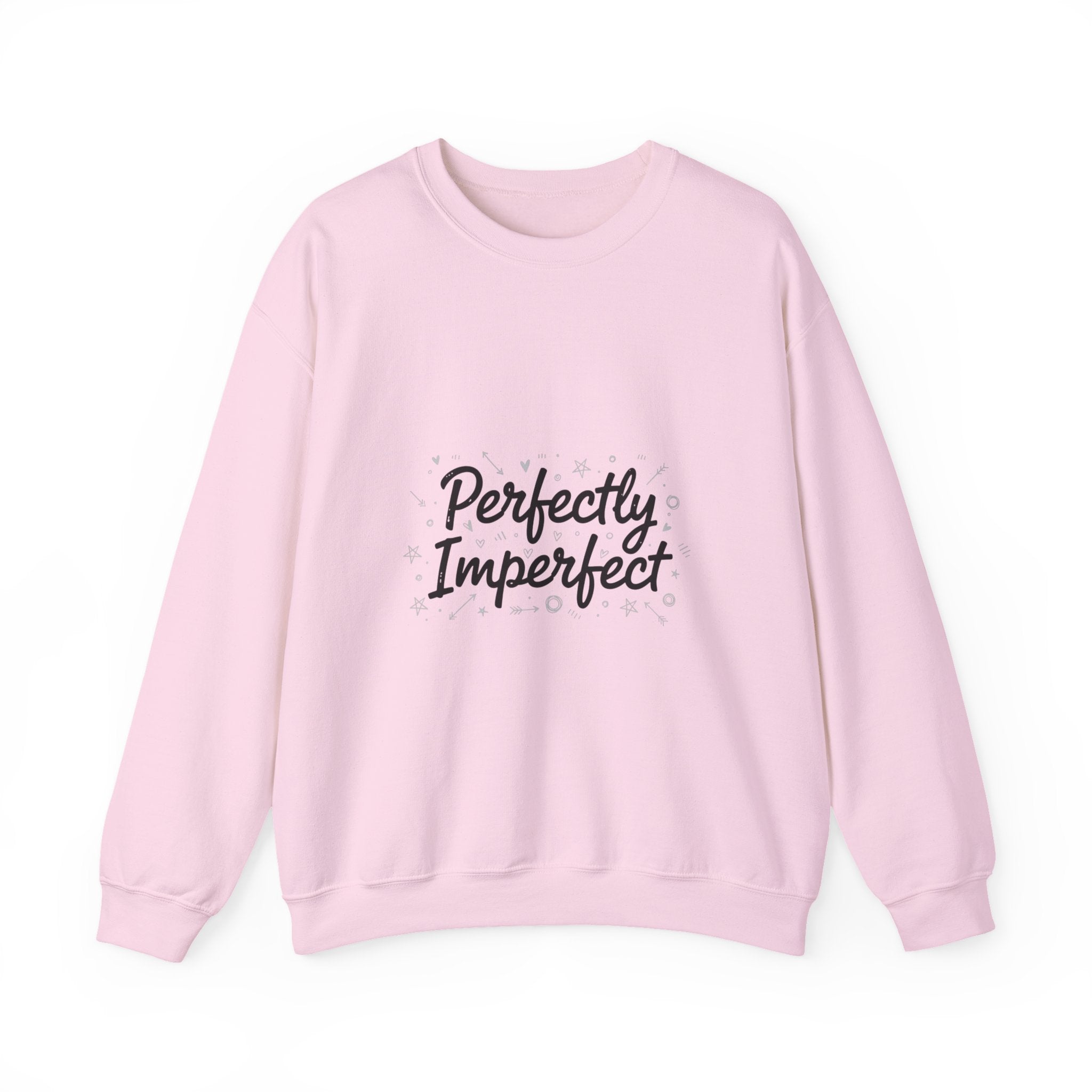 Perfectly Imperfect Marker Script Sweatshirt | handwritten font art, doodle quote