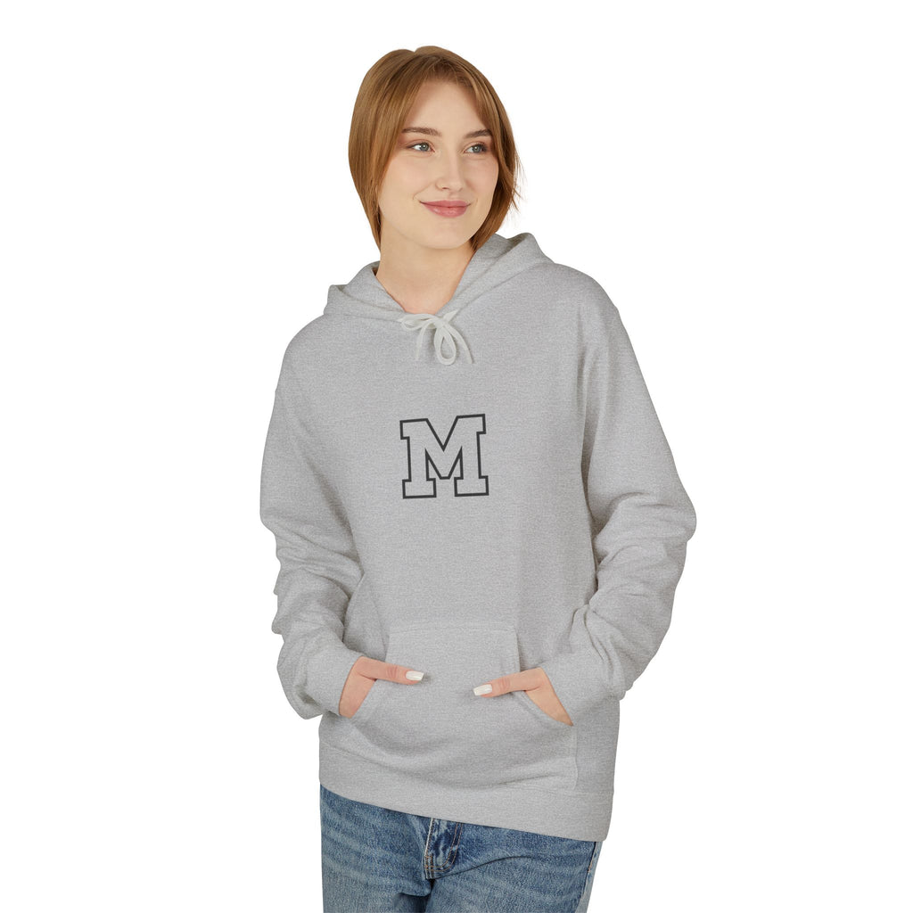 Classic Letter M Hoodie — Minimal Monogram Pullover