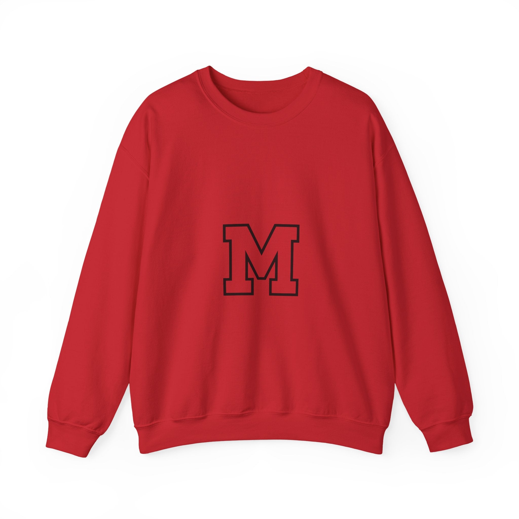 Varsity 'M' Crewneck Sweatshirt — Classic Monogram Lettering