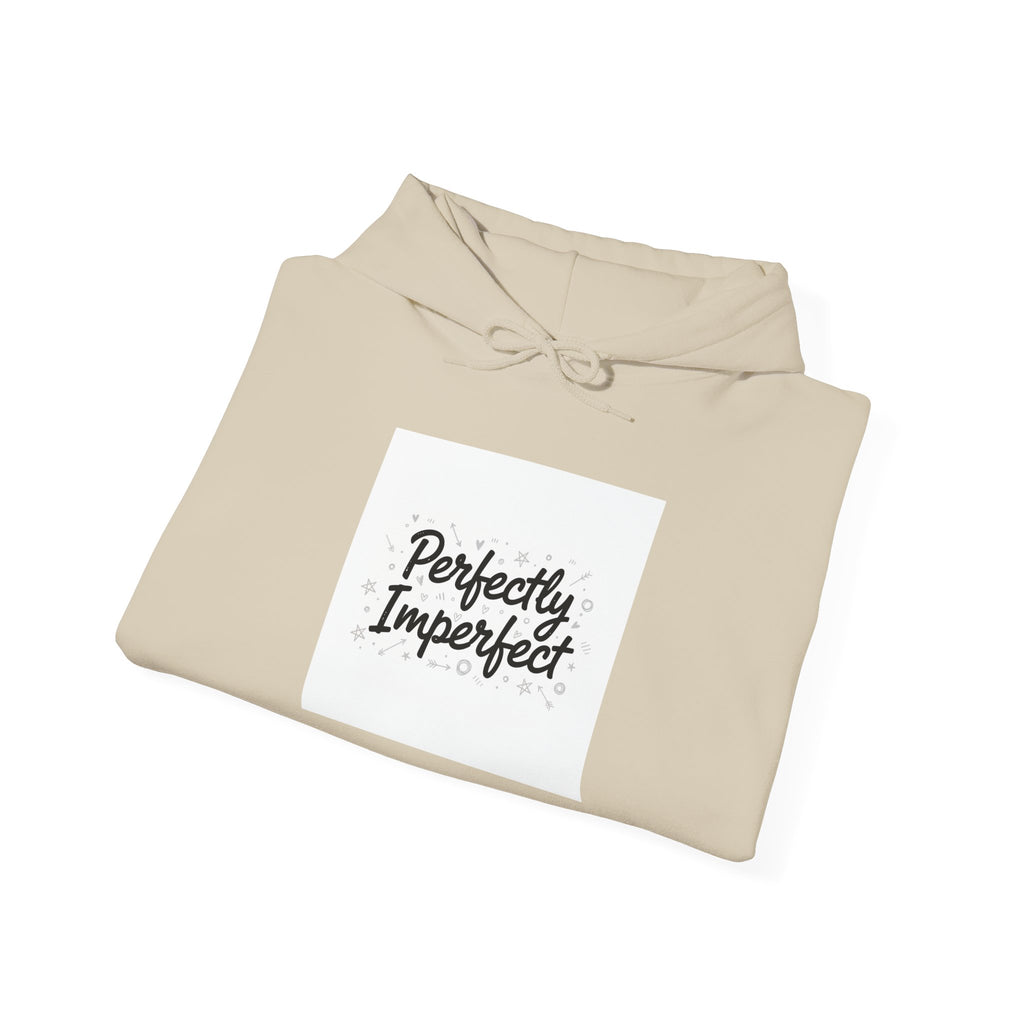 Perfectly Imperfect Hoodie | handwritten marker aesthetic, doodle script