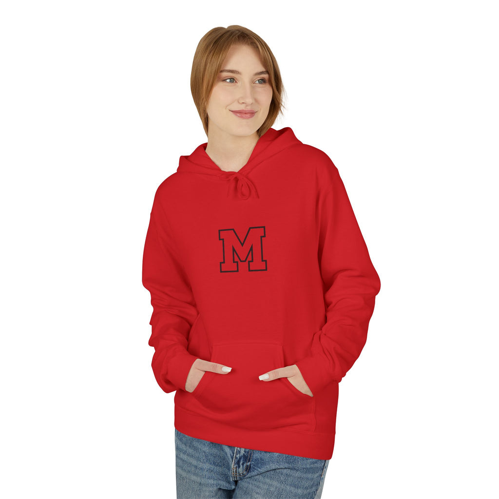 Classic Letter M Hoodie — Minimal Monogram Pullover