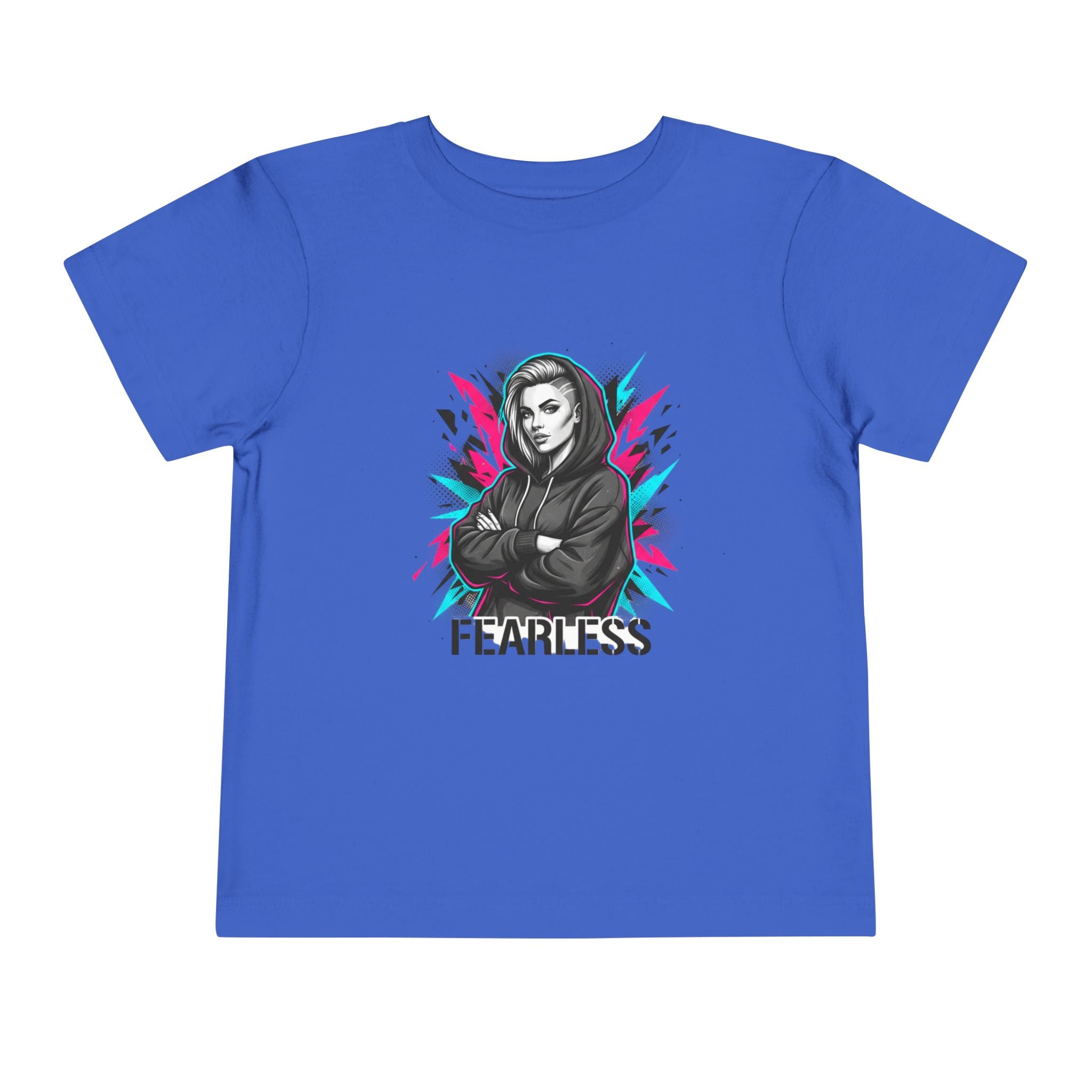 Fearless Toddler Tee — Bold Hoodie Girl Graphic Shirt