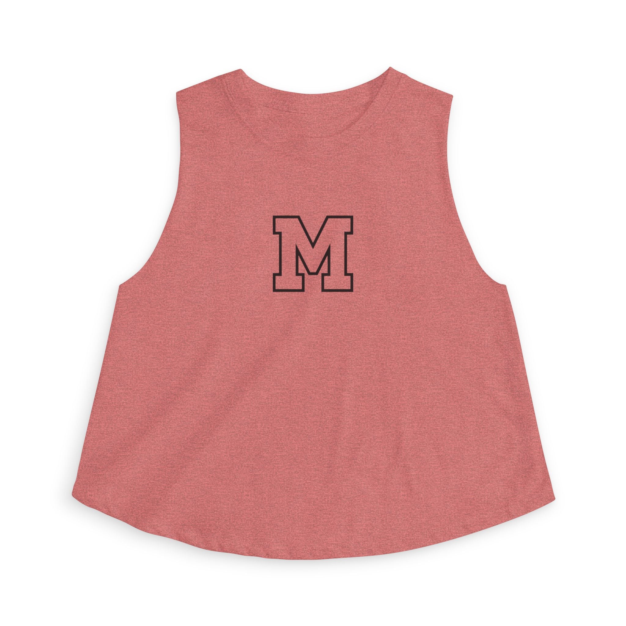 Varsity 'M' Women's Crop Top - Minimal Athletic Monogram Tank
