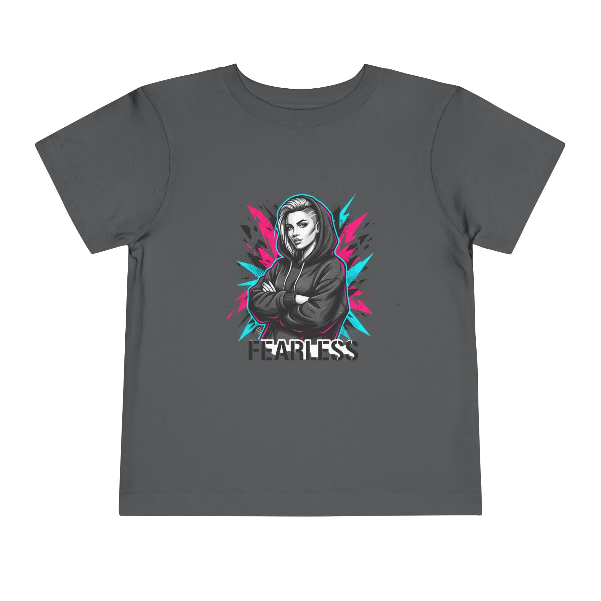 Fearless Toddler Tee — Bold Hoodie Girl Graphic Shirt