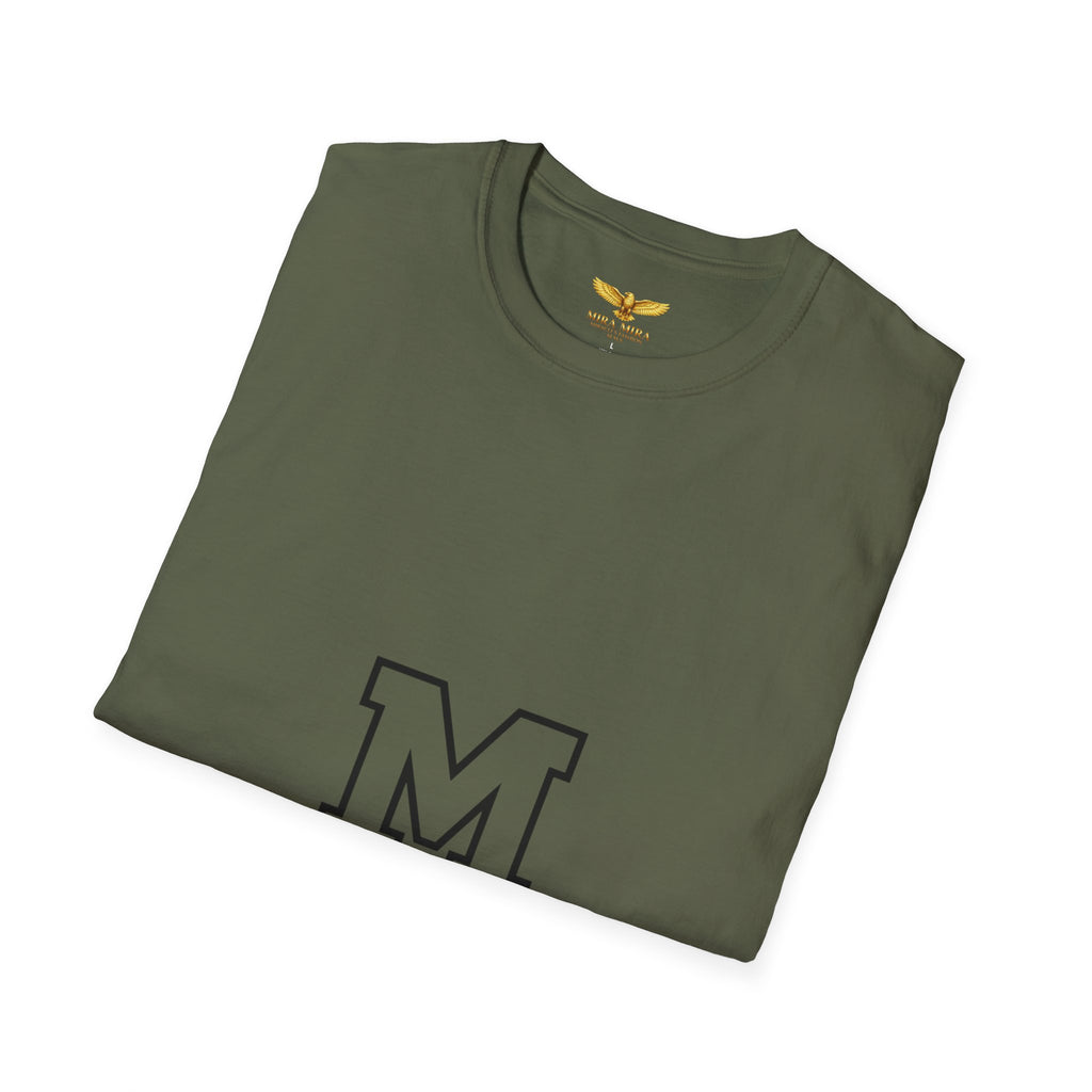 Classic Letter M T-Shirt — Minimal Varsity Monogram Tee