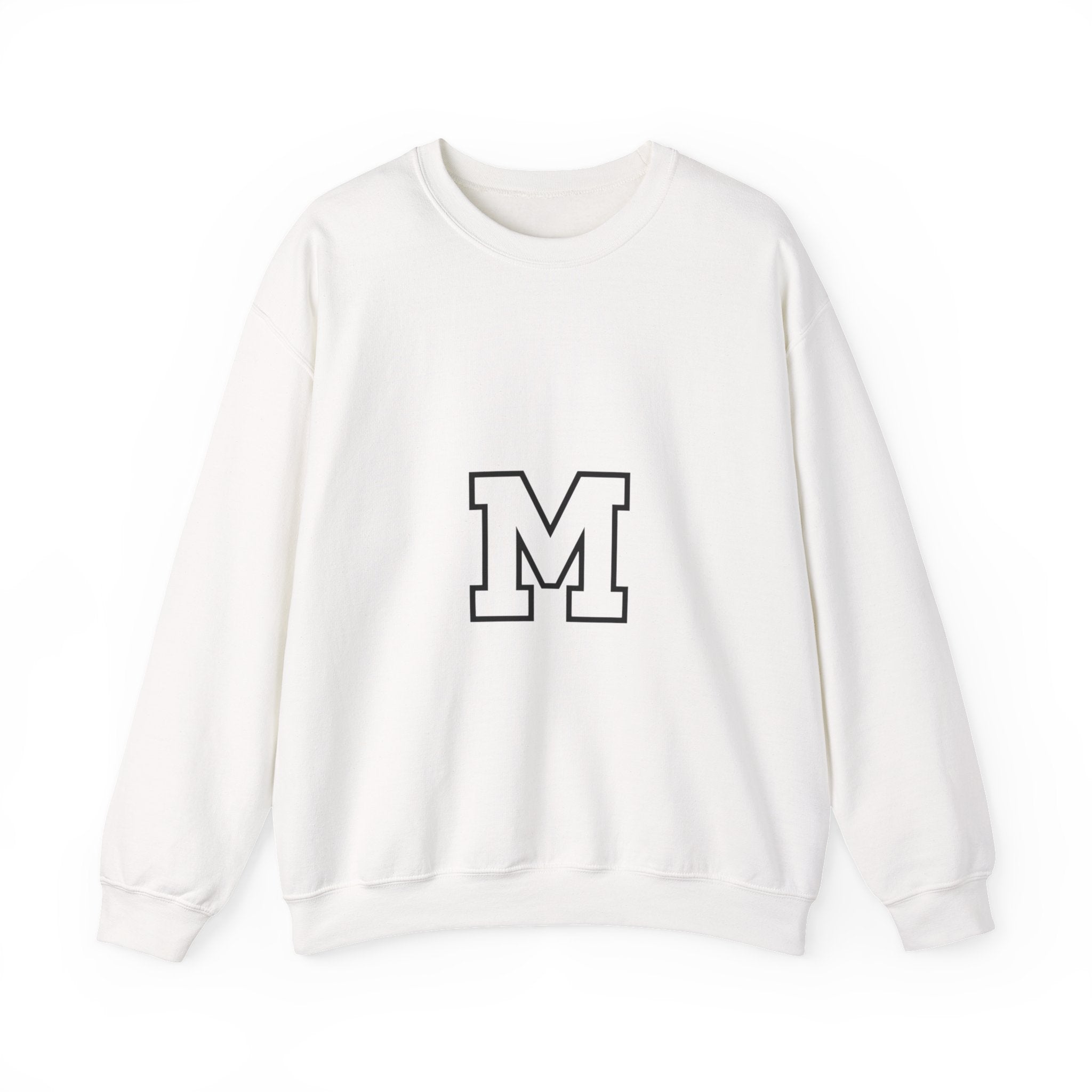 Varsity 'M' Crewneck Sweatshirt — Classic Monogram Lettering