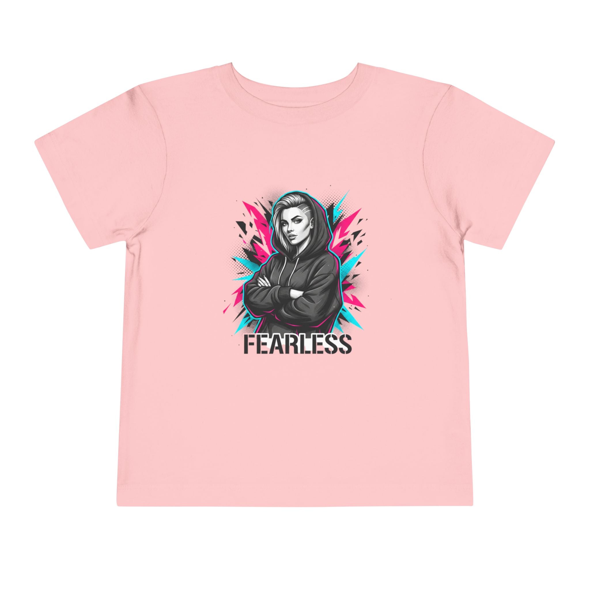 Fearless Toddler Tee — Bold Hoodie Girl Graphic Shirt