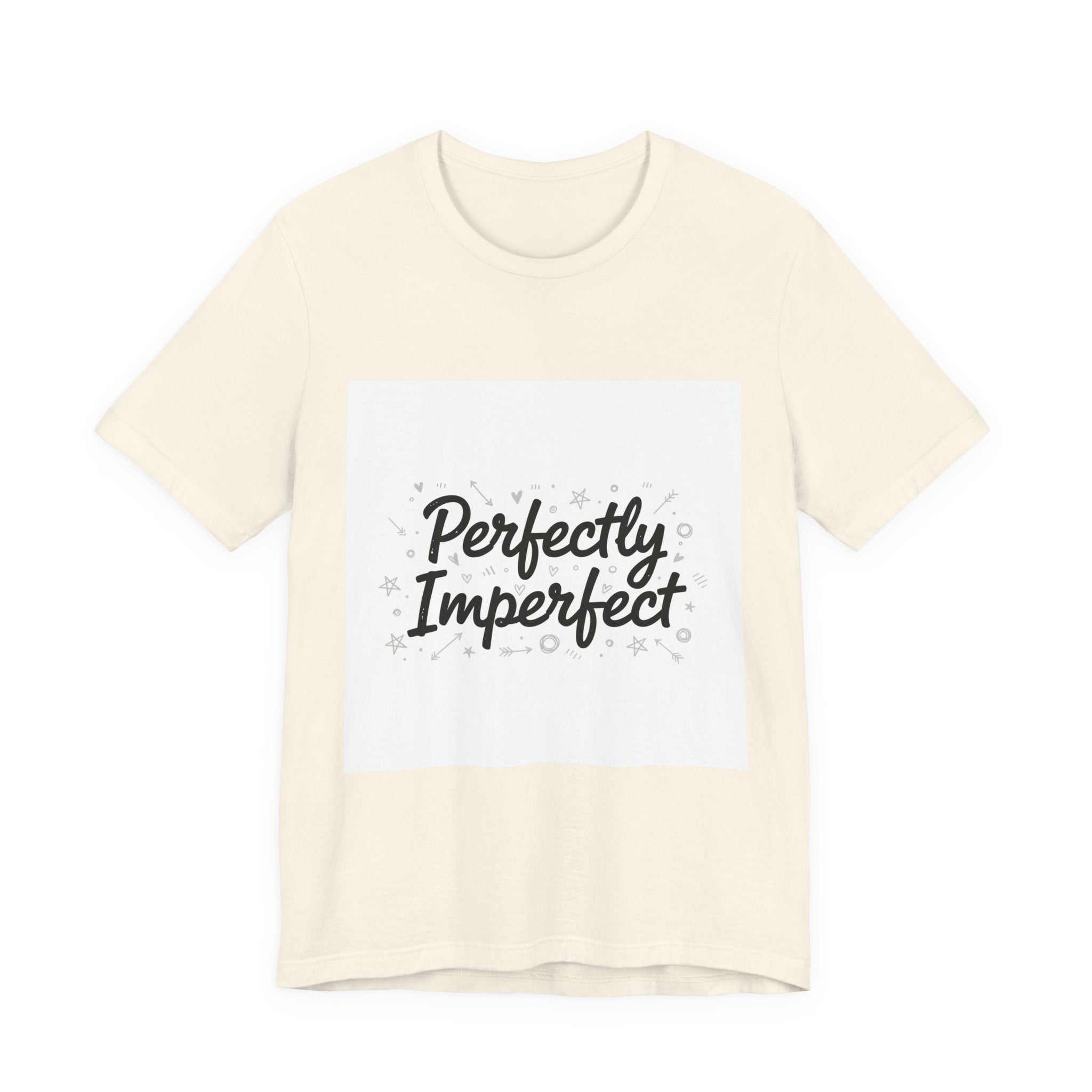 Perfectly Imperfect Tee | handwritten marker aesthetic, doodle quote tee