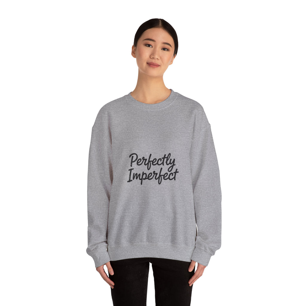 Perfectly Imperfect Marker Script Sweatshirt | handwritten font art, doodle quote