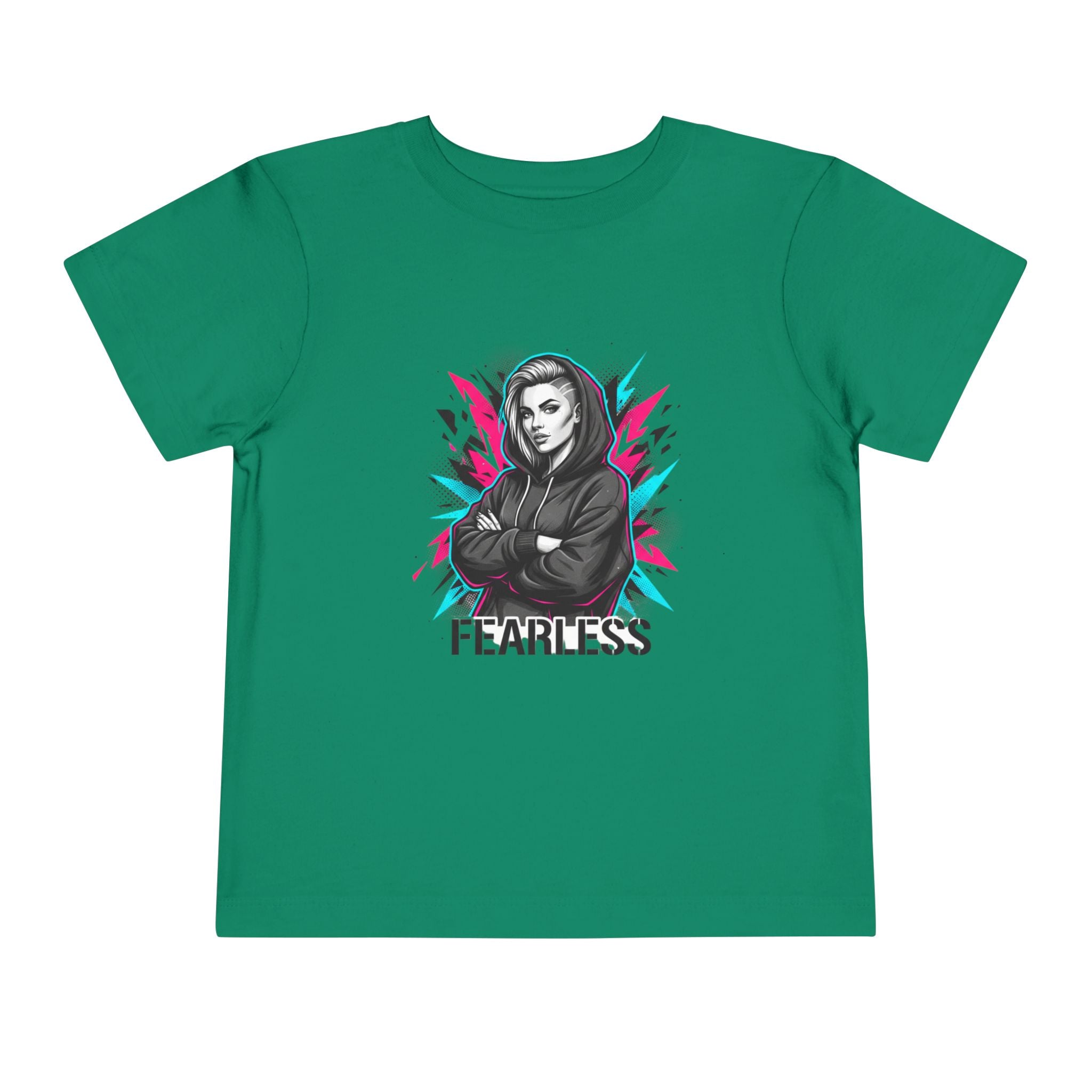 Fearless Toddler Tee — Bold Hoodie Girl Graphic Shirt