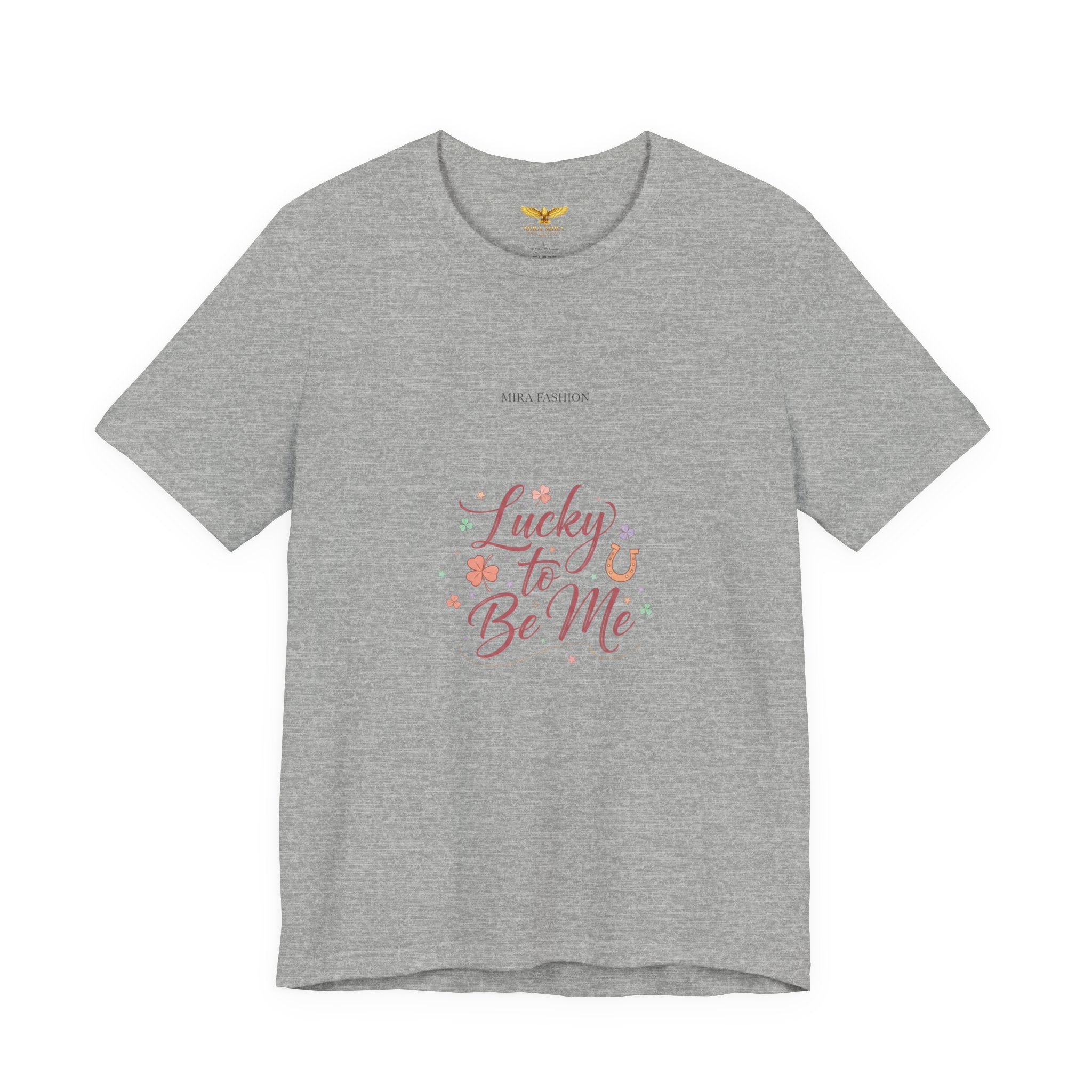Lucky to Be Me Tee | Lucky Era shirt, glitter script graphic