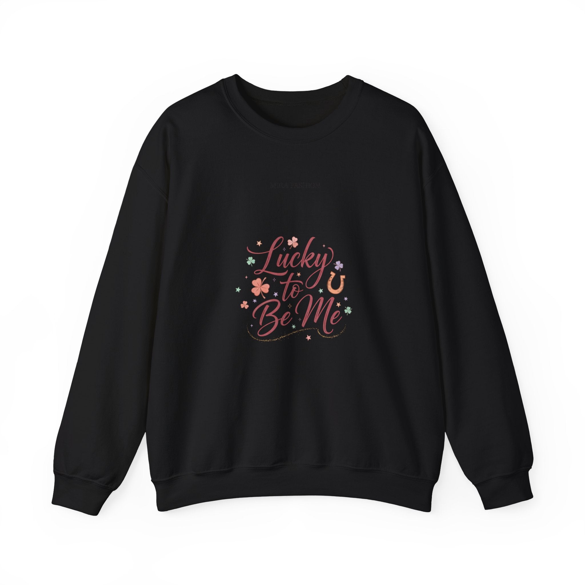 Lucky to Be Me Sweatshirt | Lucky Era, chic glitter script