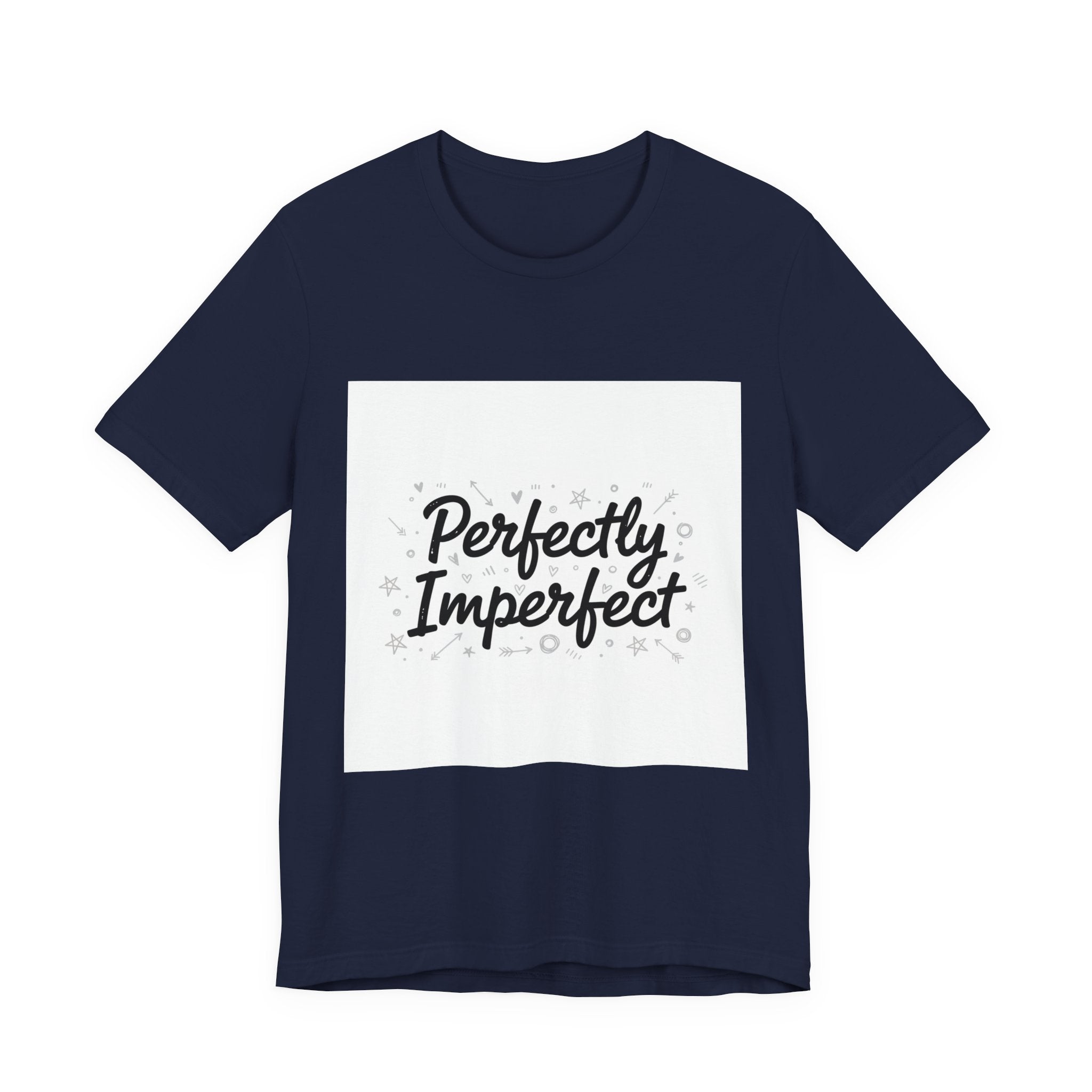 Perfectly Imperfect Tee | handwritten marker aesthetic, doodle quote tee