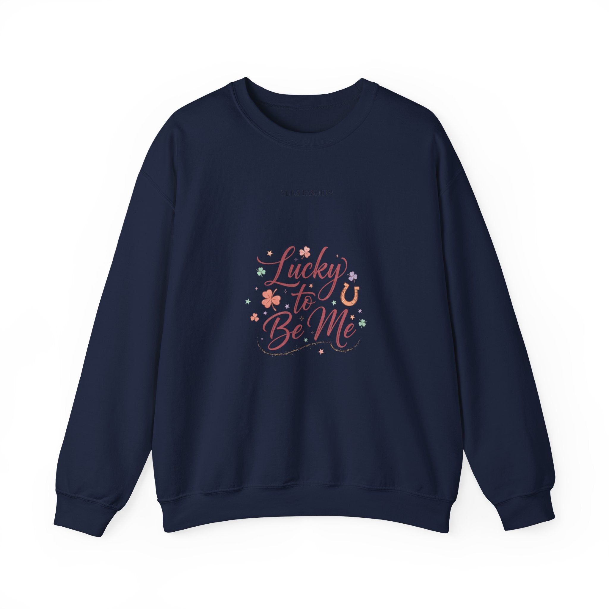 Lucky to Be Me Sweatshirt | Lucky Era, chic glitter script