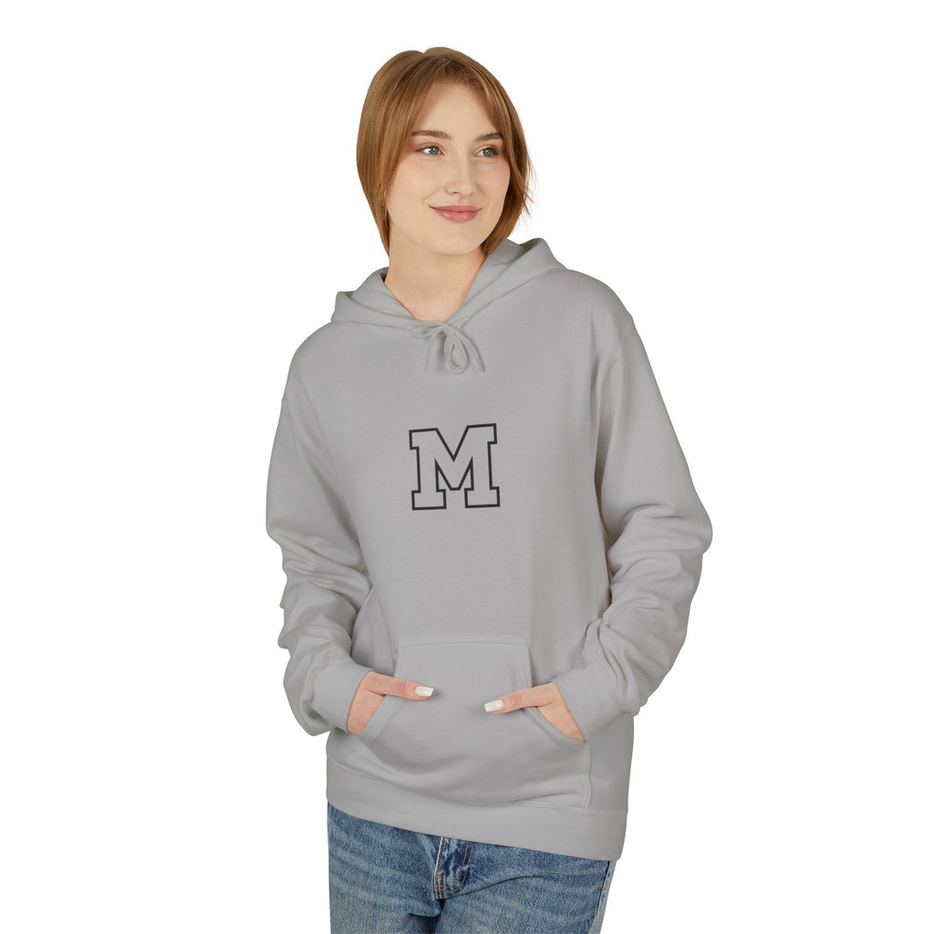 Classic Letter M Hoodie — Minimal Monogram Pullover