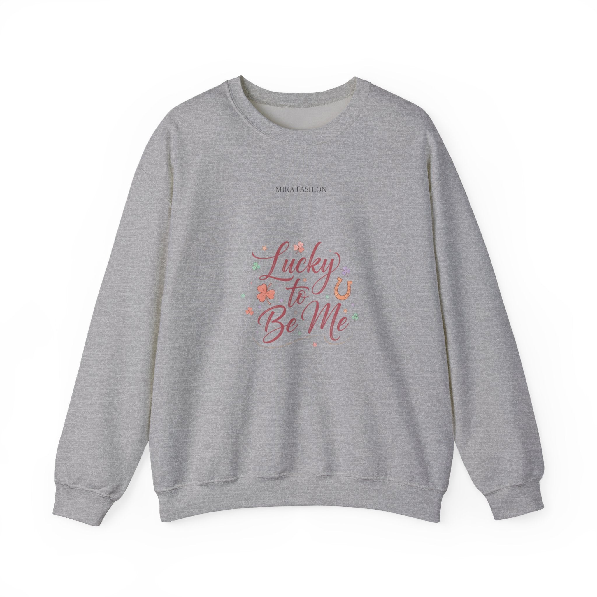 Lucky to Be Me Sweatshirt | Lucky Era, chic glitter script