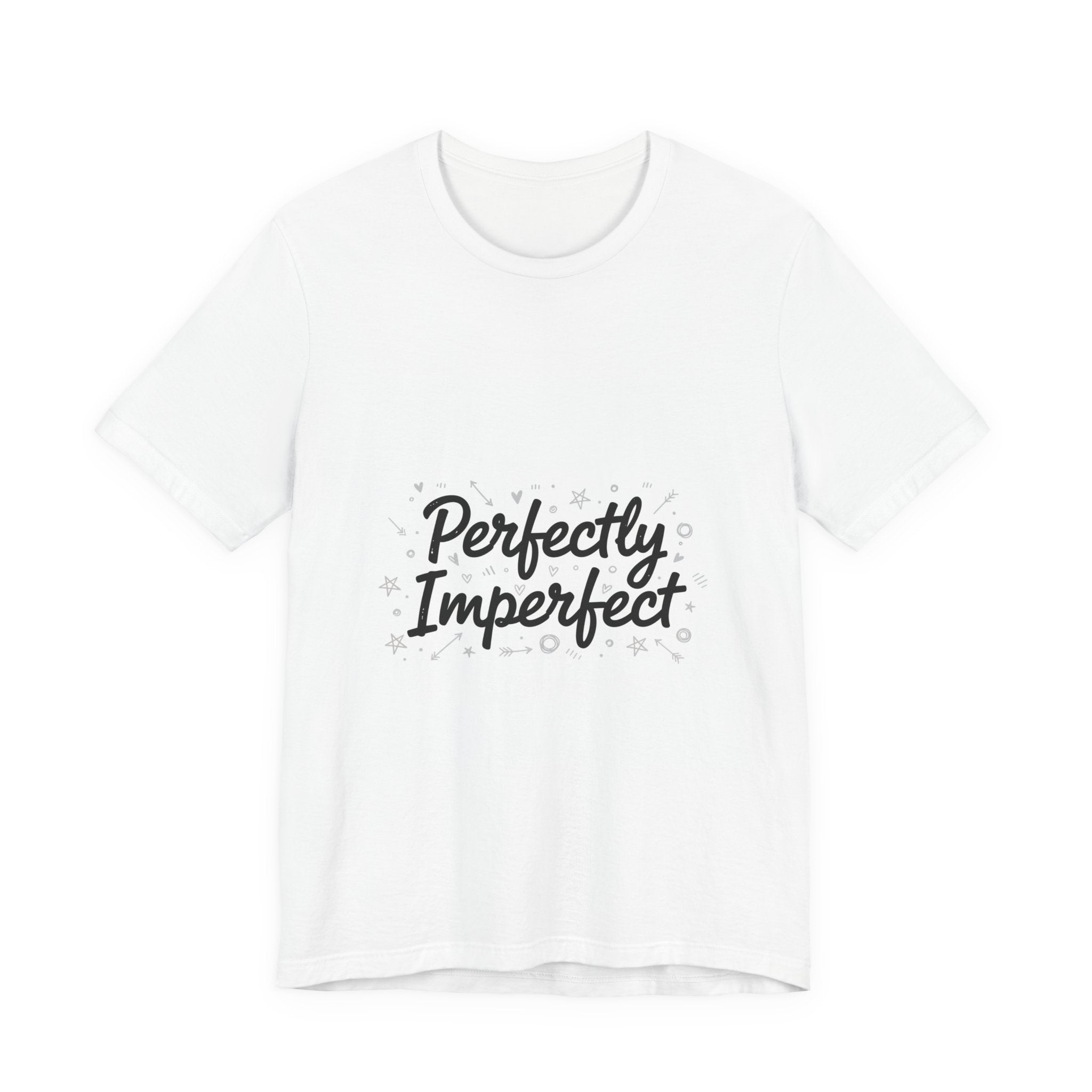 Perfectly Imperfect Tee | handwritten marker aesthetic, doodle quote tee