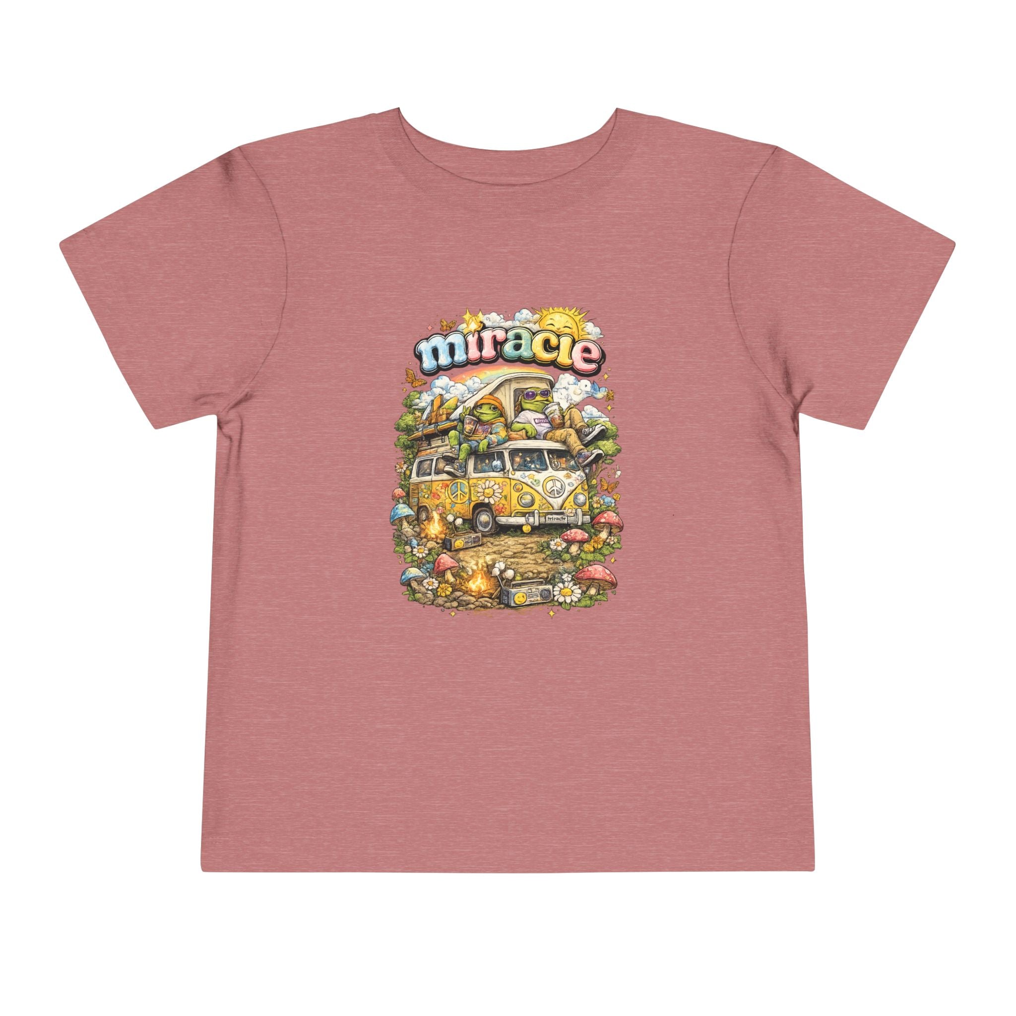 Toddler Tee — 'Miracle' Vintage Camper Floral Graphic