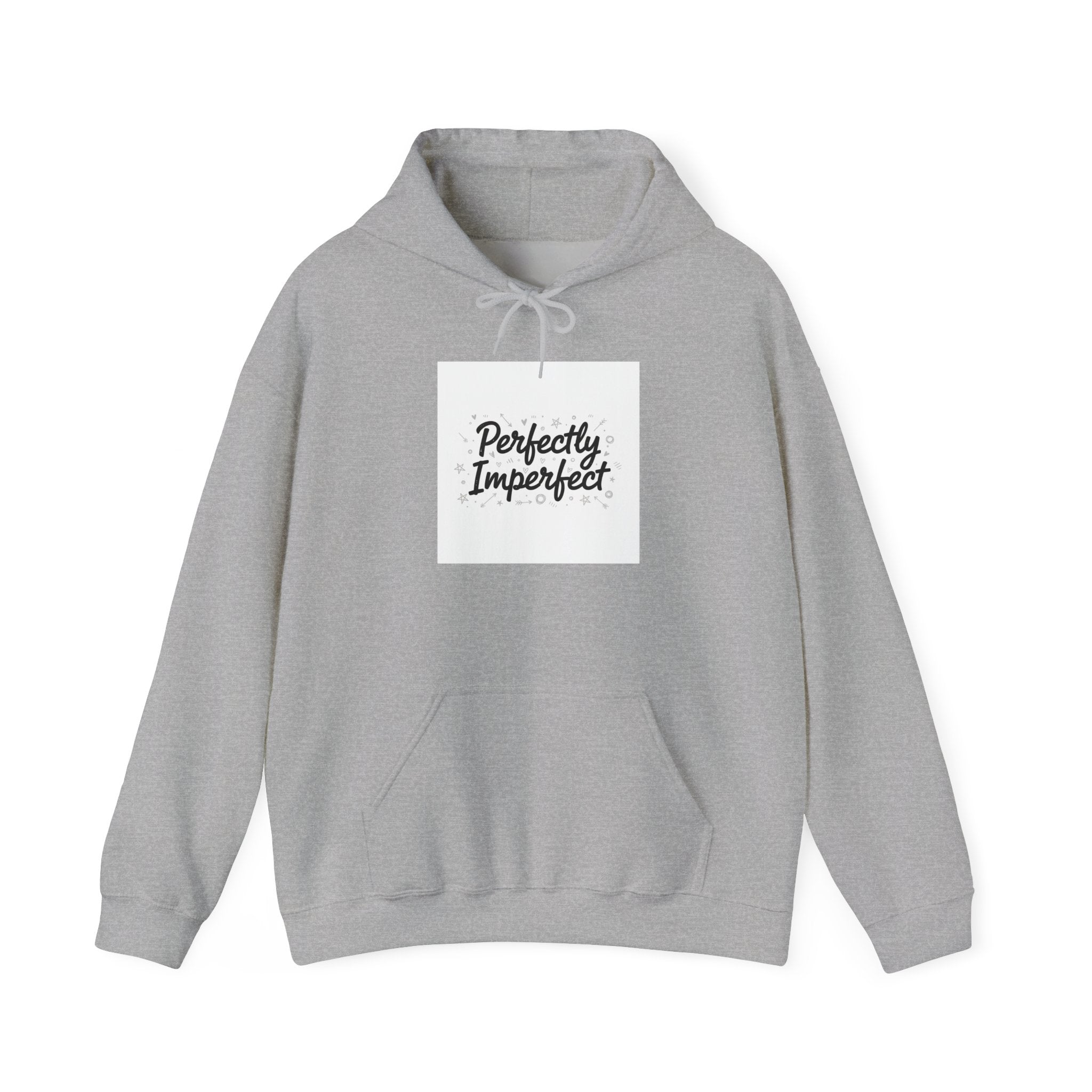 Perfectly Imperfect Hoodie | handwritten marker aesthetic, doodle script