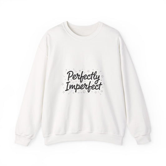 Perfectly Imperfect Marker Script Sweatshirt | handwritten font art, doodle quote