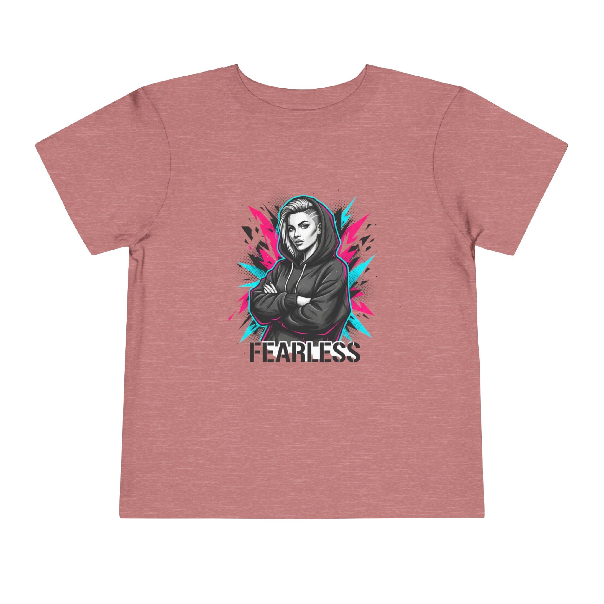 Fearless Toddler Tee — Bold Hoodie Girl Graphic Shirt