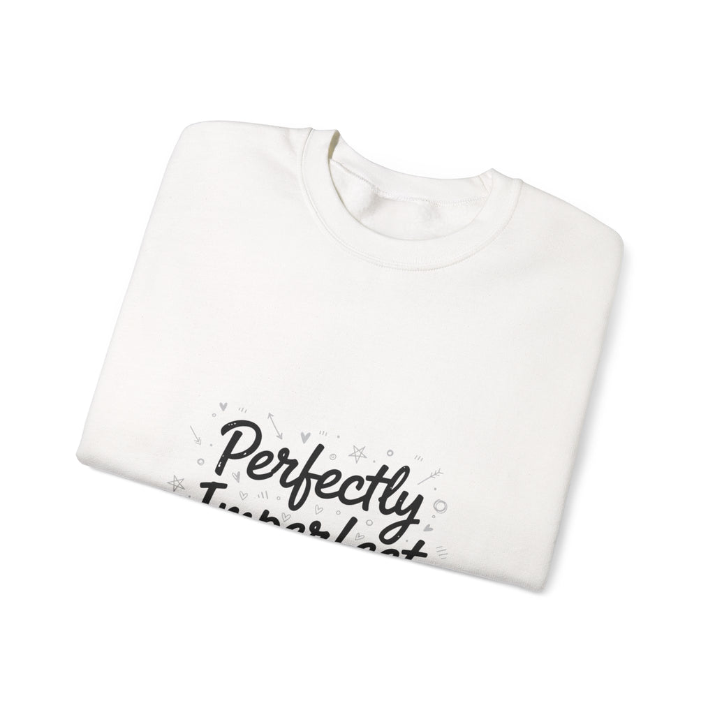 Perfectly Imperfect Marker Script Sweatshirt | handwritten font art, doodle quote