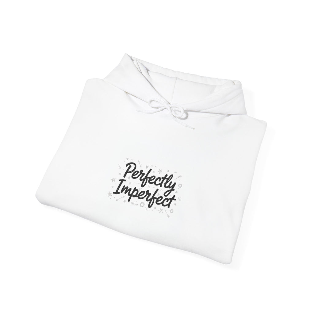 Perfectly Imperfect Hoodie | handwritten marker aesthetic, doodle script