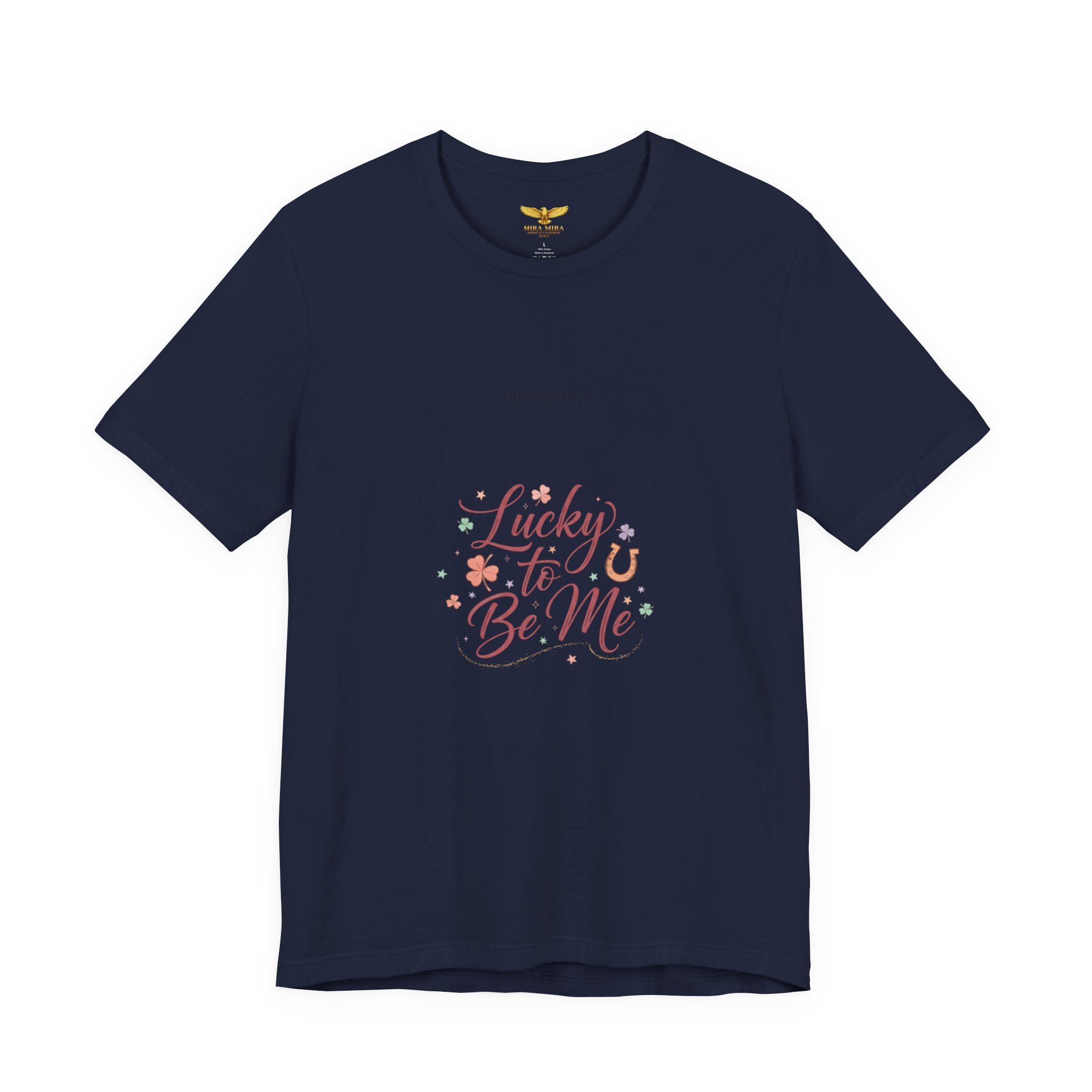 Lucky to Be Me Tee | Lucky Era shirt, glitter script graphic