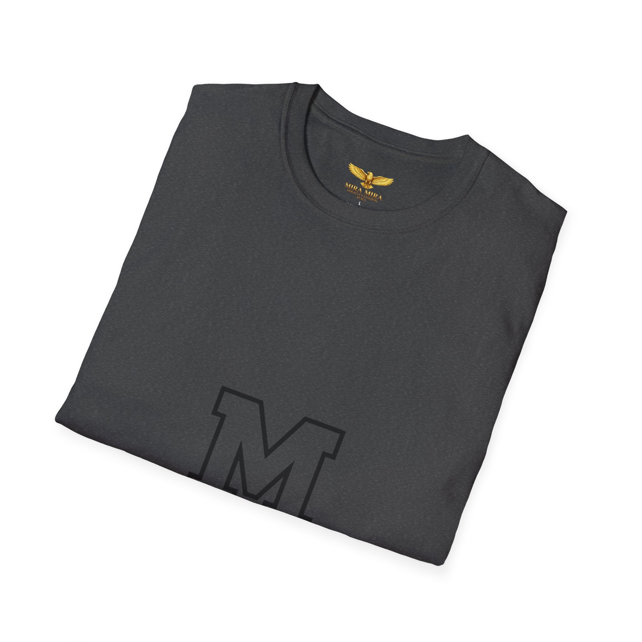 Classic Letter M T-Shirt — Minimal Varsity Monogram Tee