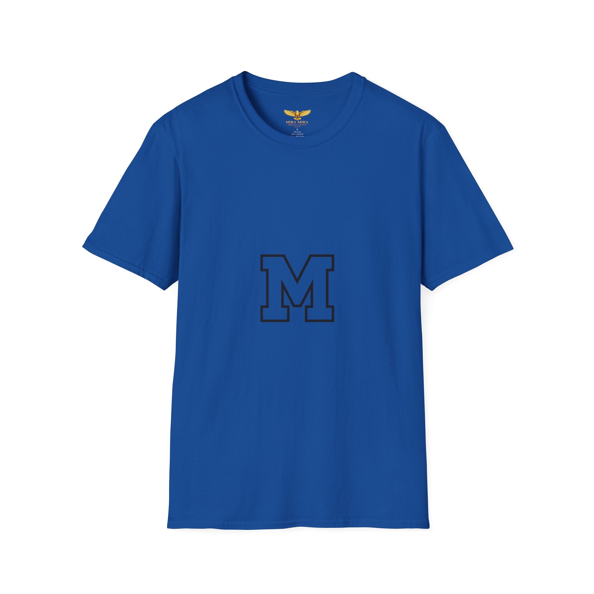 Classic Letter M T-Shirt — Minimal Varsity Monogram Tee