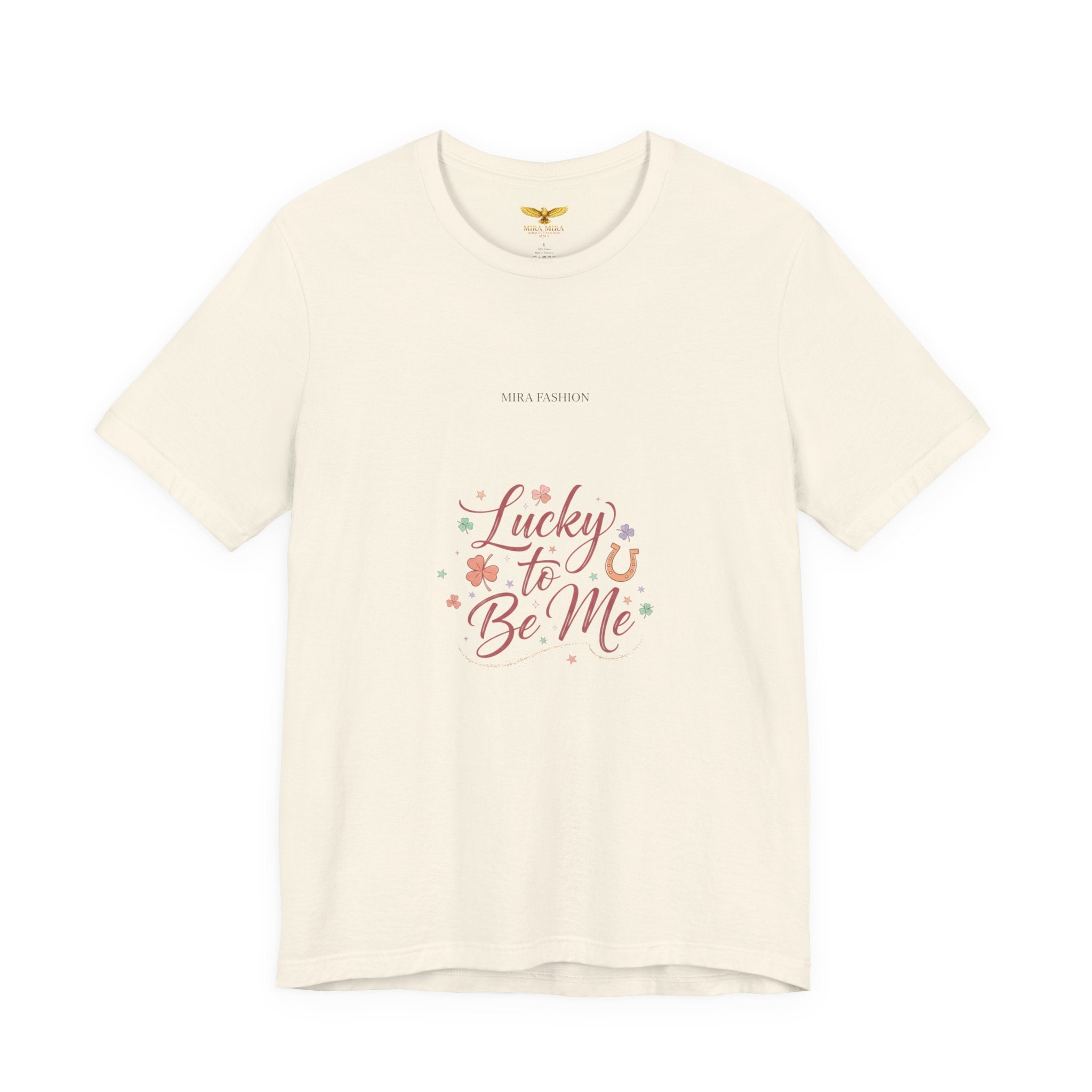 Lucky to Be Me Tee | Lucky Era shirt, glitter script graphic