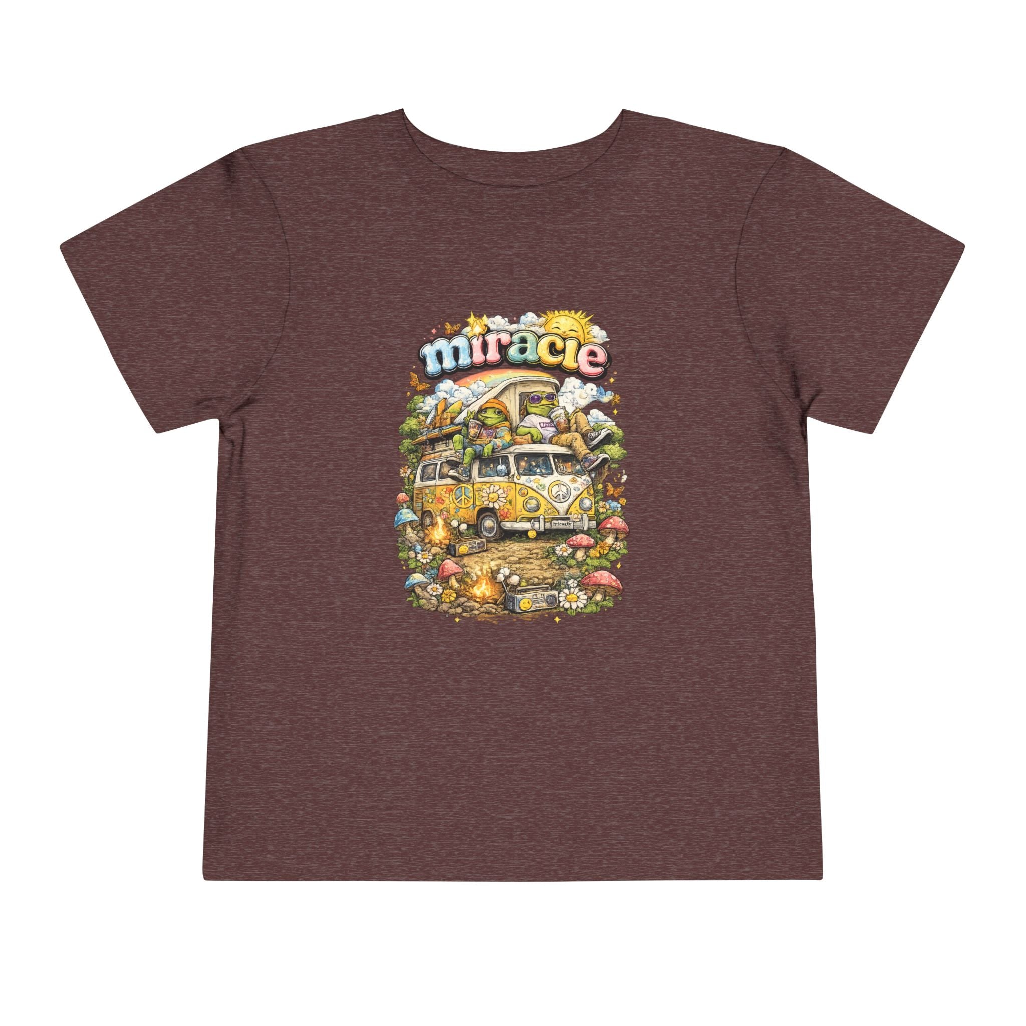 Toddler Tee — 'Miracle' Vintage Camper Floral Graphic