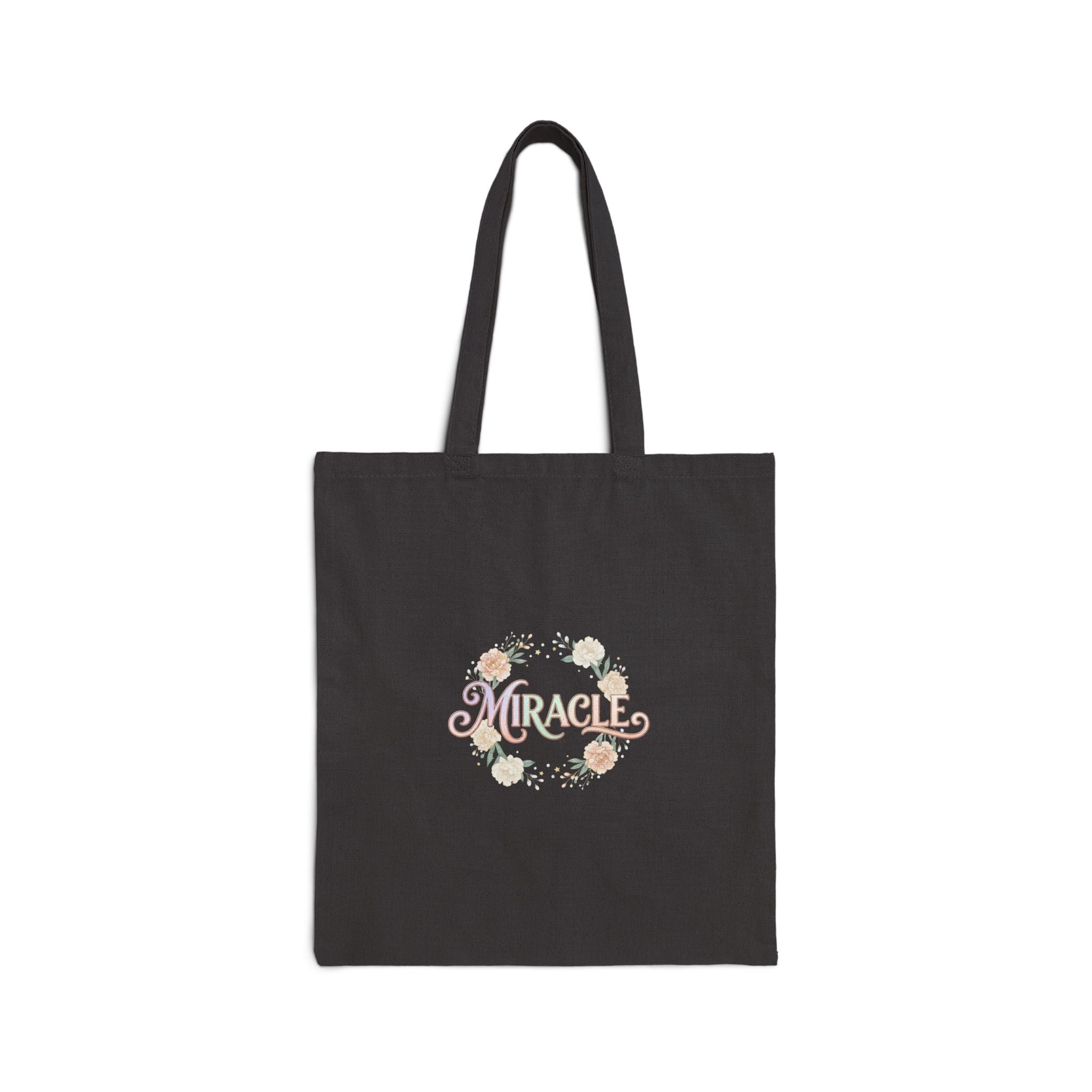 Miracle Script Tote | Lucky Era aesthetic, pastel serif sparkle