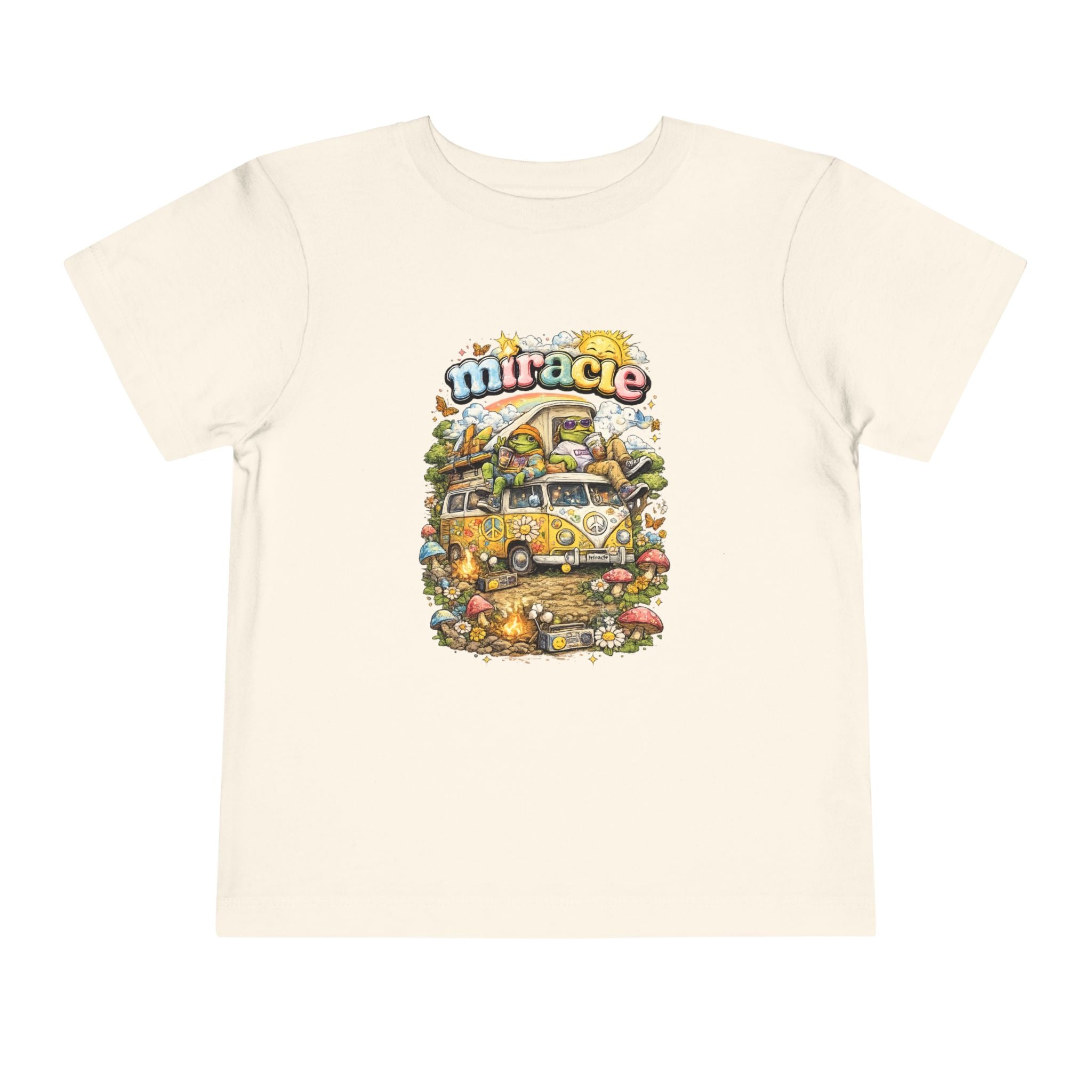 Toddler Tee — 'Miracle' Vintage Camper Floral Graphic