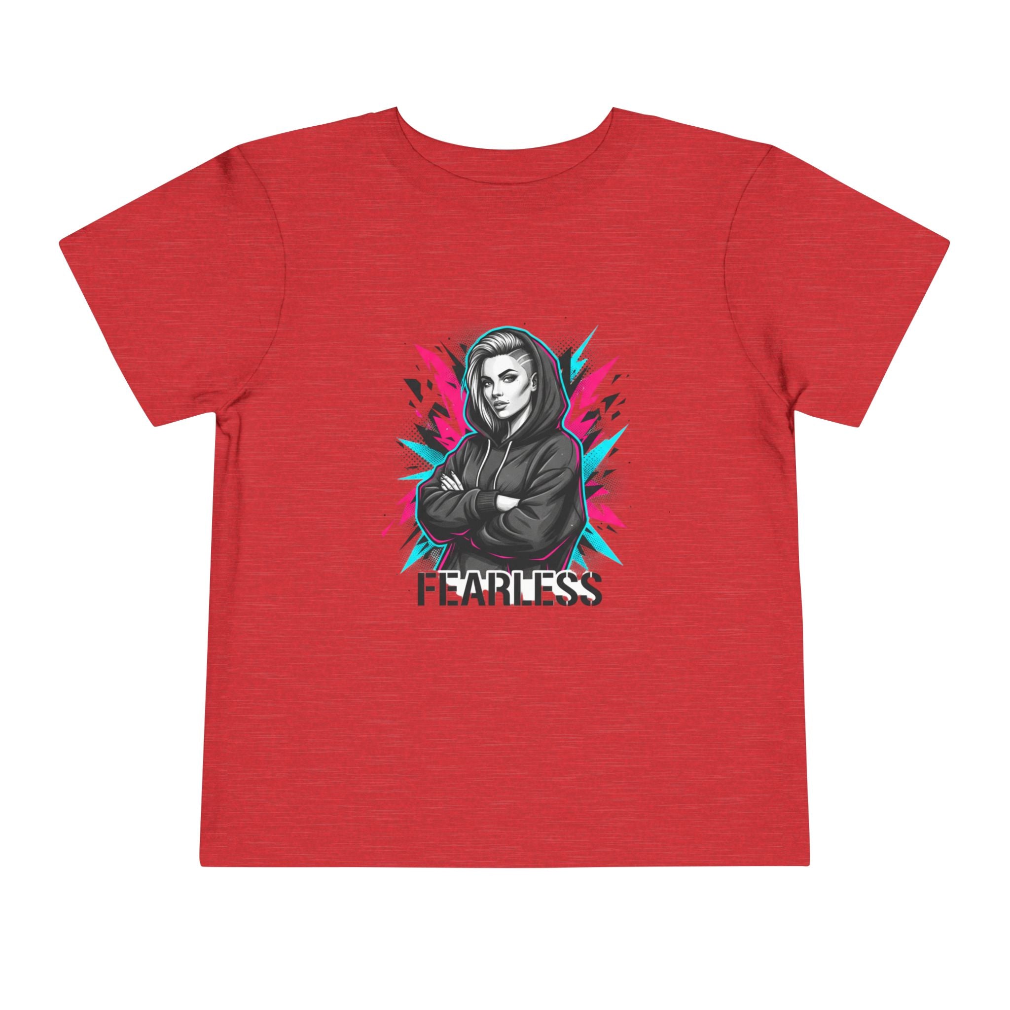 Fearless Toddler Tee — Bold Hoodie Girl Graphic Shirt