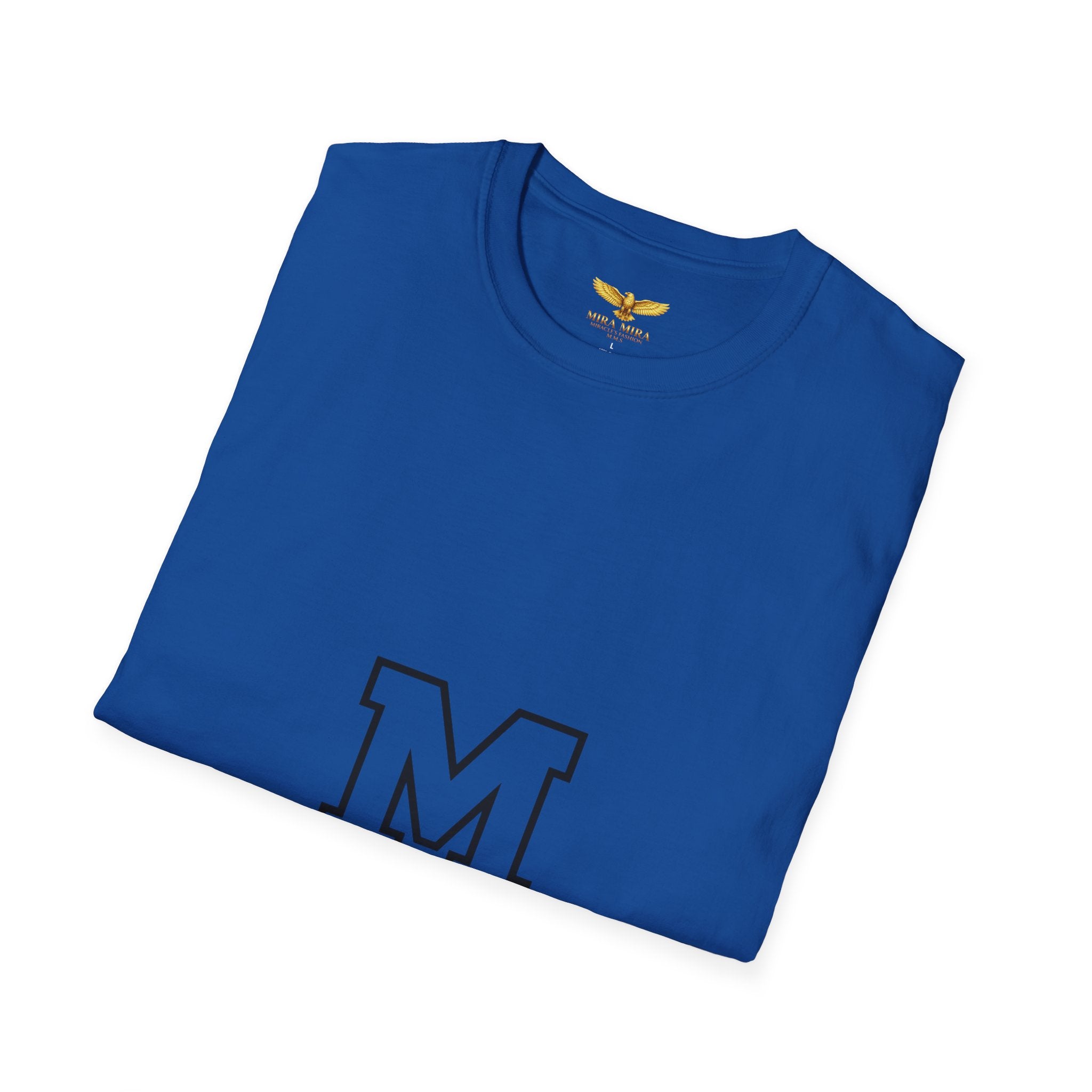 Classic Letter M T-Shirt — Minimal Varsity Monogram Tee