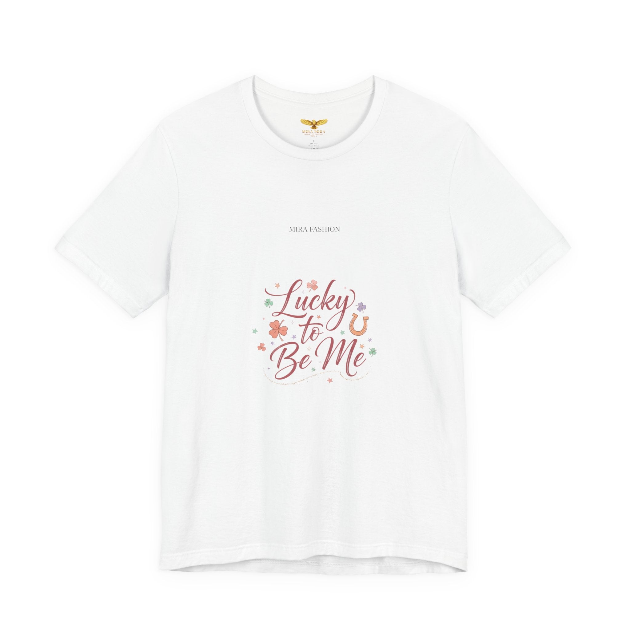 Lucky to Be Me Tee | Lucky Era shirt, glitter script graphic