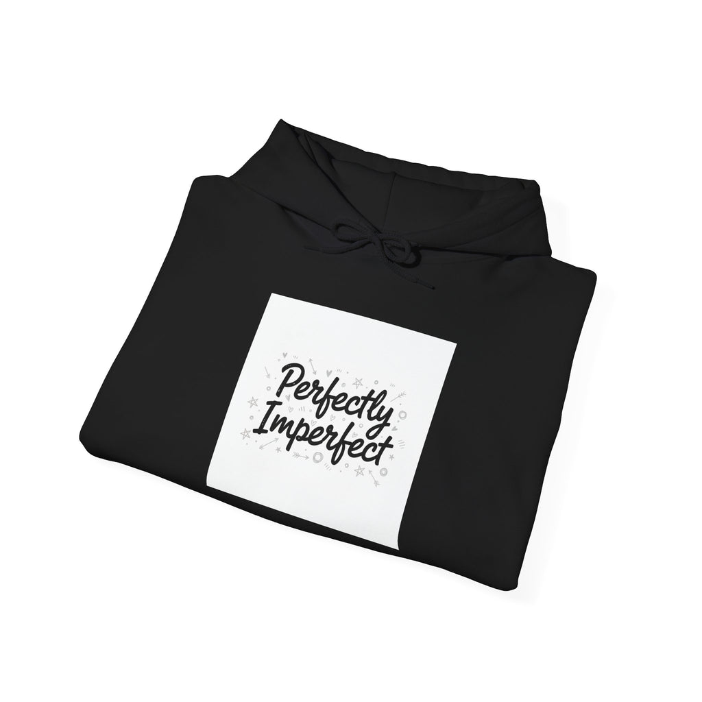 Perfectly Imperfect Hoodie | handwritten marker aesthetic, doodle script