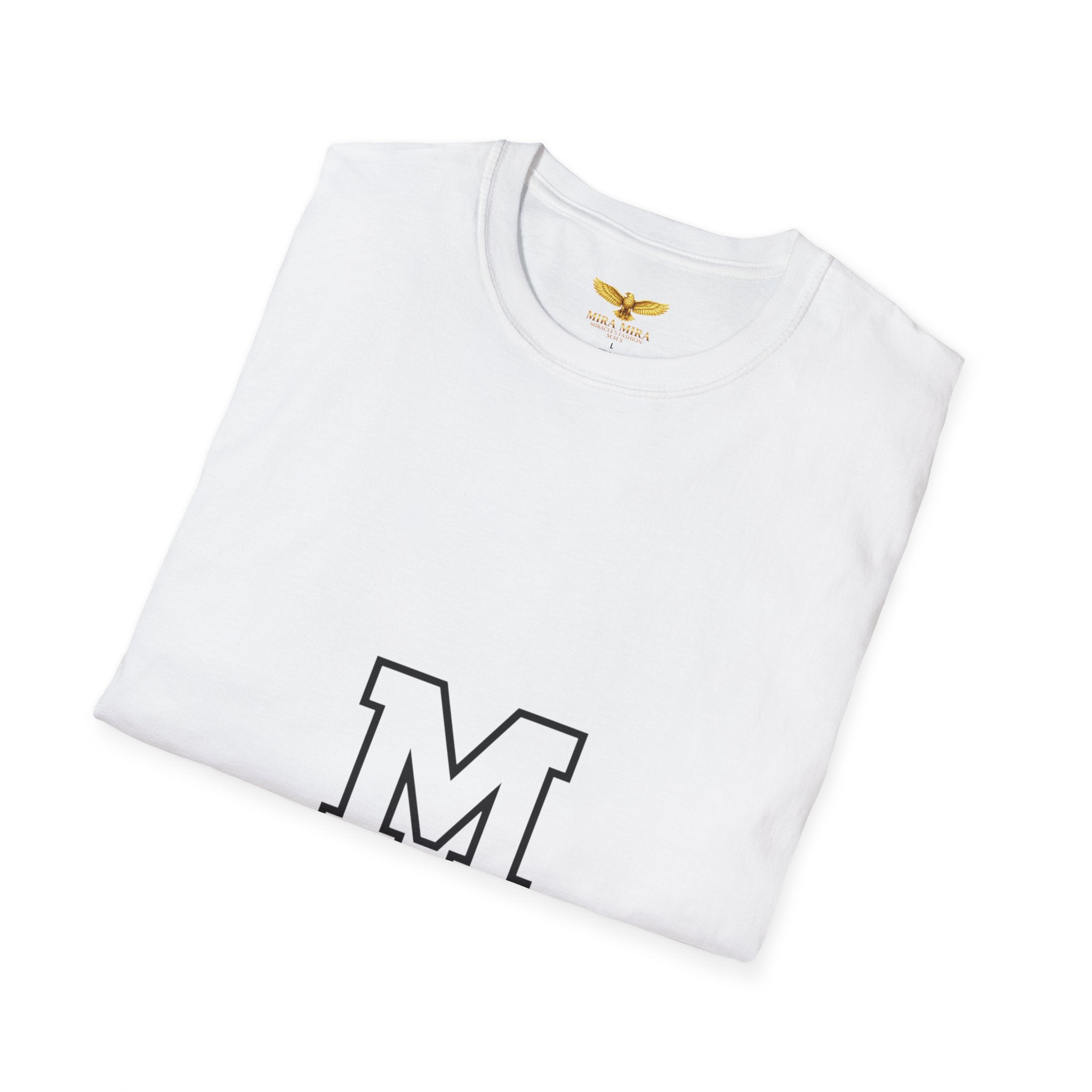 Classic Letter M T-Shirt — Minimal Varsity Monogram Tee