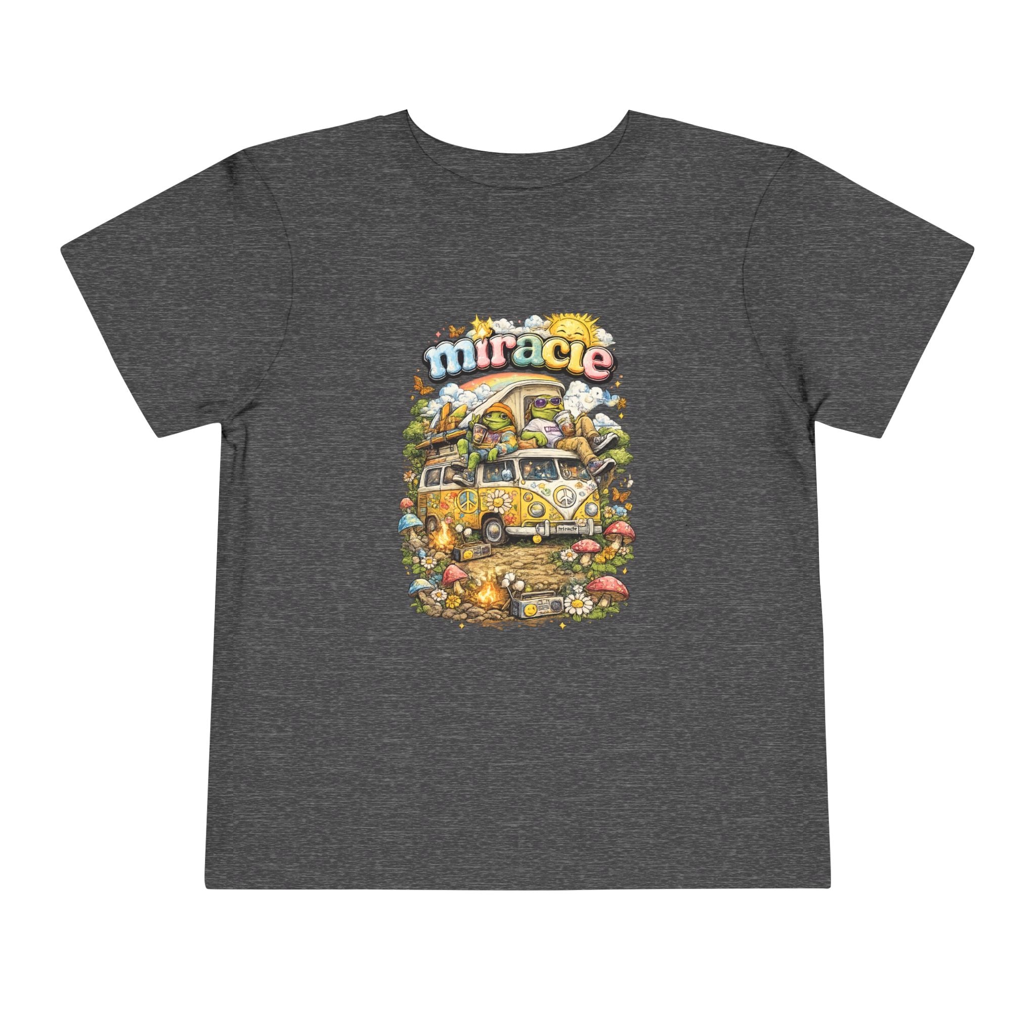 Toddler Tee — 'Miracle' Vintage Camper Floral Graphic